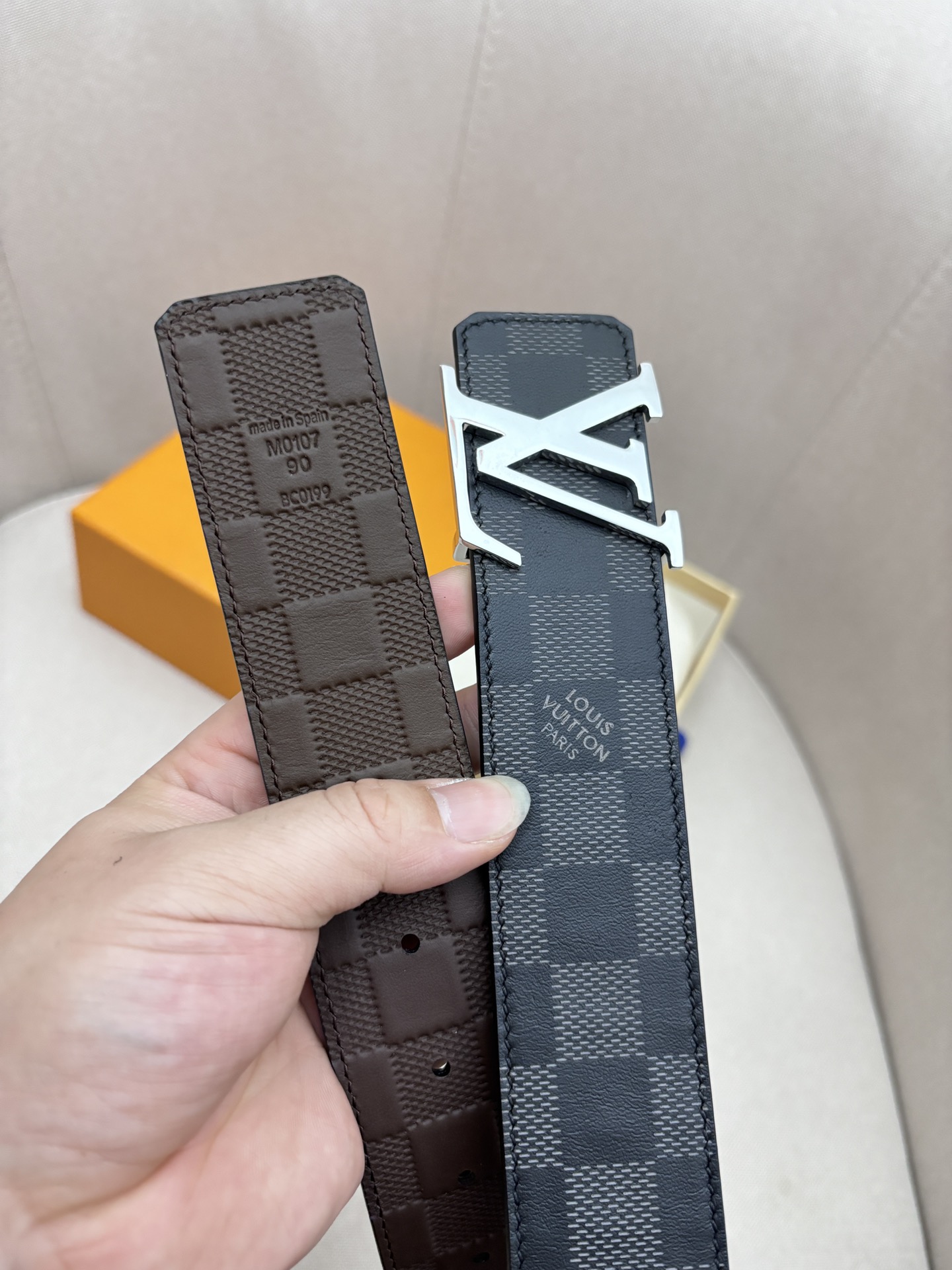 Louis Vuitton Male Basic Belt Canvas 40mm-95cm-125cm-l-m-s