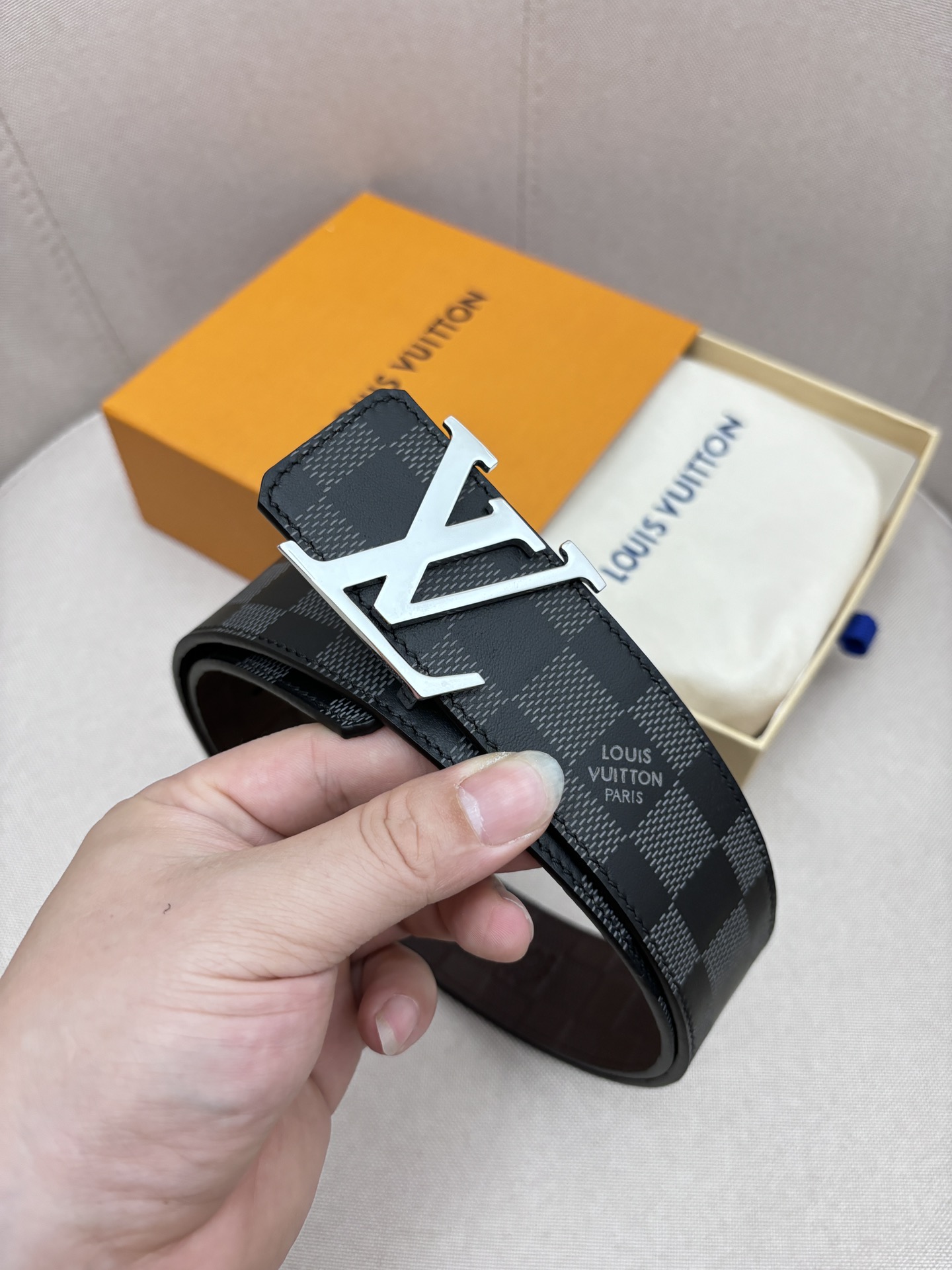 Louis Vuitton Male Basic Belt Canvas 40mm-95cm-125cm-l-m-s