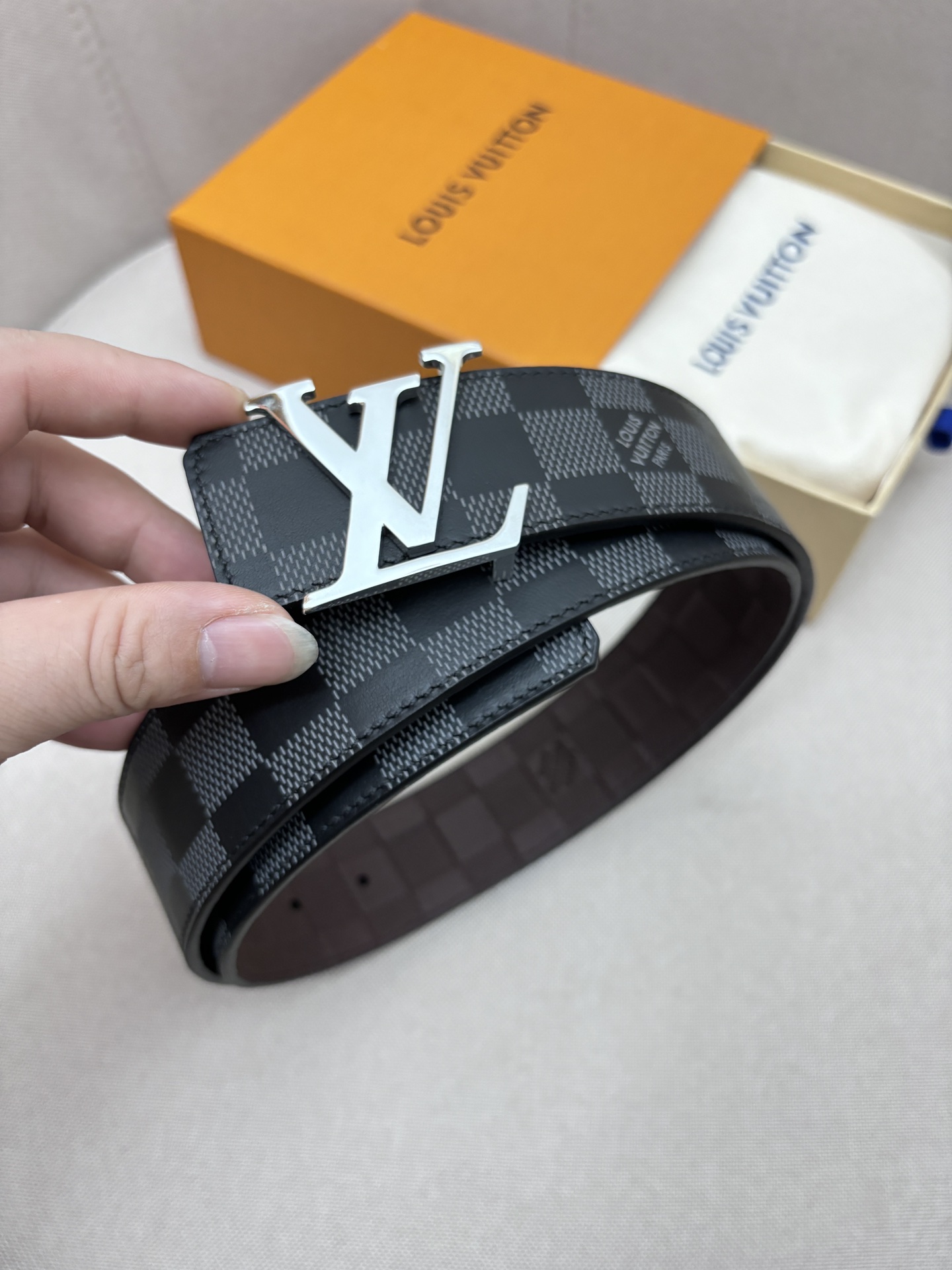 Louis Vuitton Male Basic Belt Canvas 40mm-95cm-125cm-l-m-s
