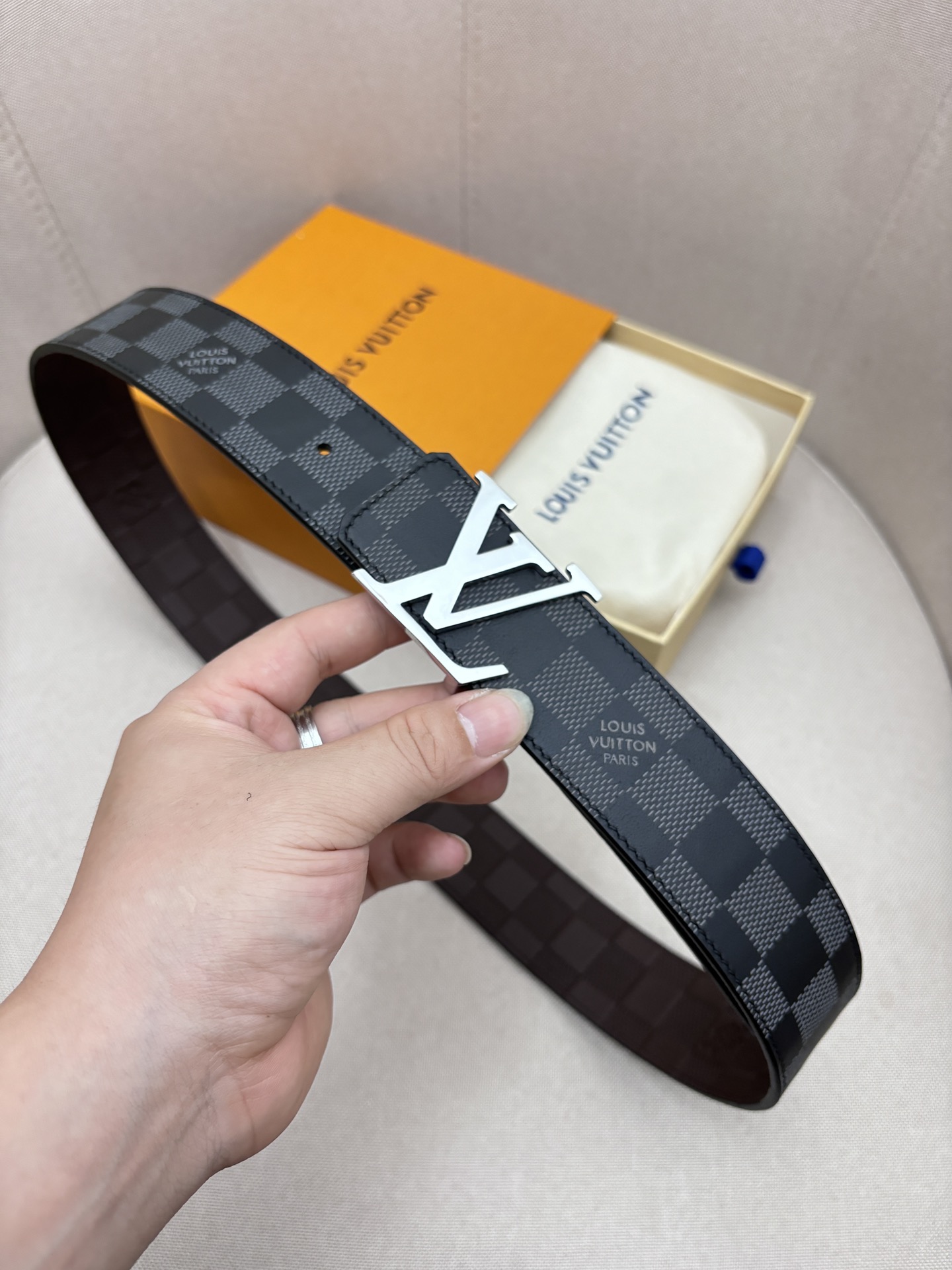 Louis Vuitton Male Basic Belt Canvas 40mm-95cm-125cm-l-m-s