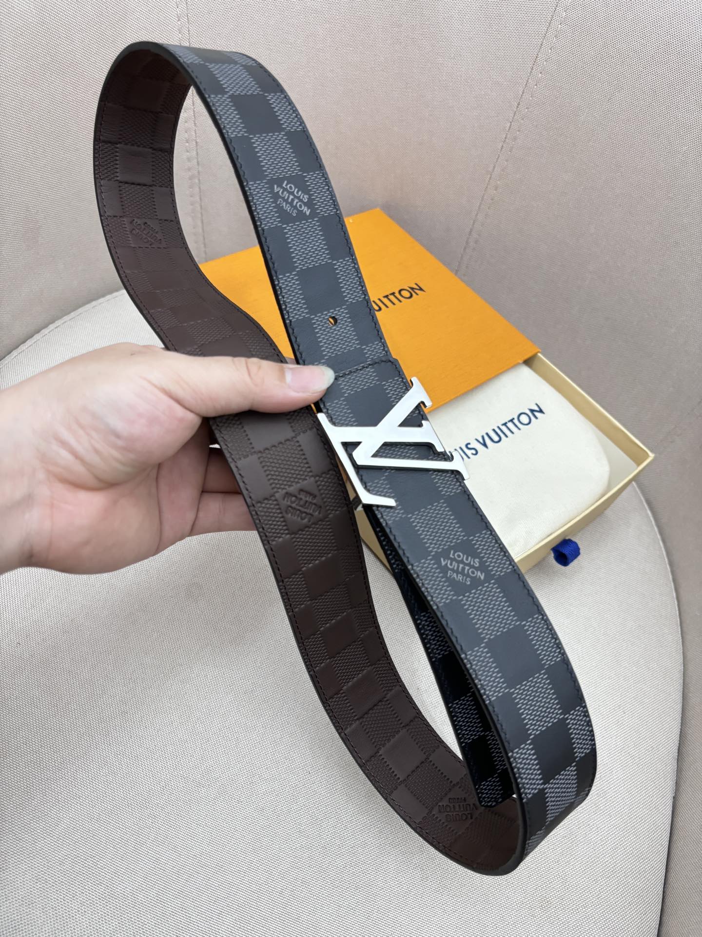 Louis Vuitton Male Basic Belt Canvas 40mm-95cm-125cm-l-m-s