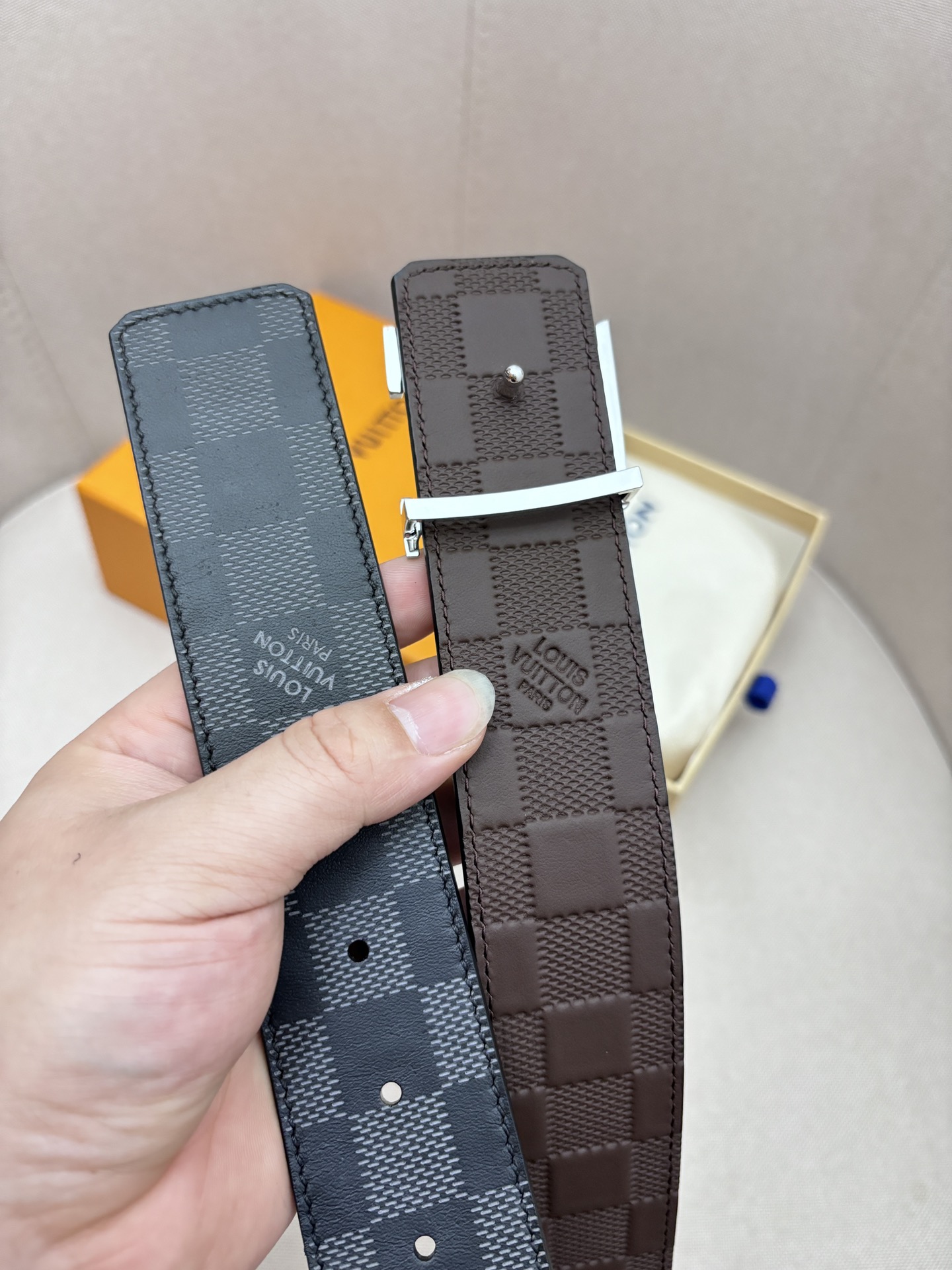 Louis Vuitton Male Basic Belt Canvas 40mm-95cm-125cm-l-m-s