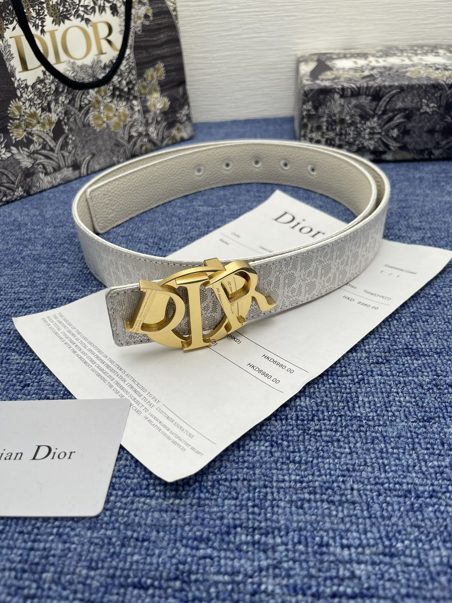 Dior Male Pin Buckle Belt Black Adjustable M