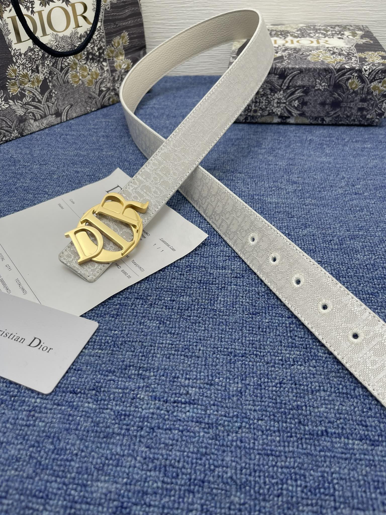 Dior Male Pin Buckle Belt Black Adjustable M