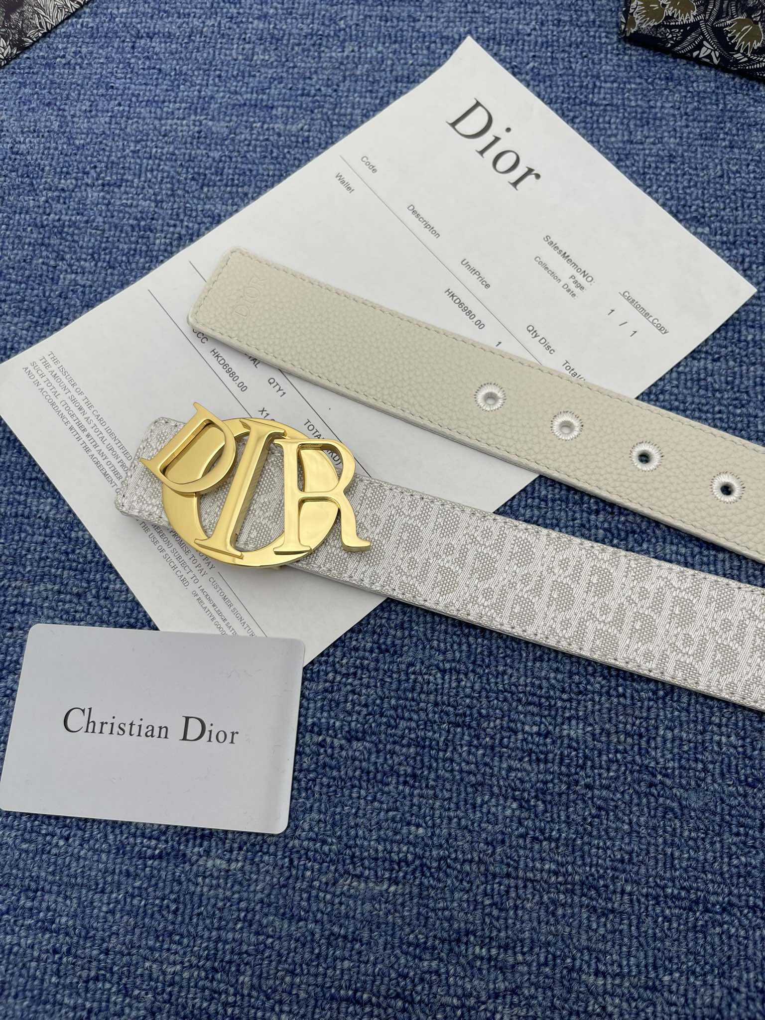 Dior Male Pin Buckle Belt Black Adjustable M