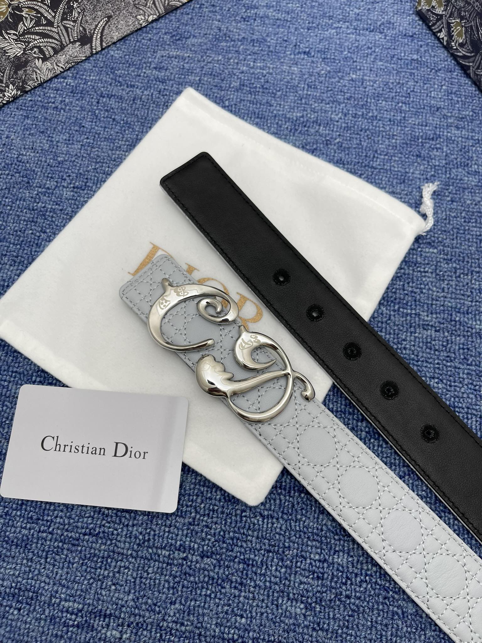 Dior Male Pin Buckle Belt Black Adjustable M
