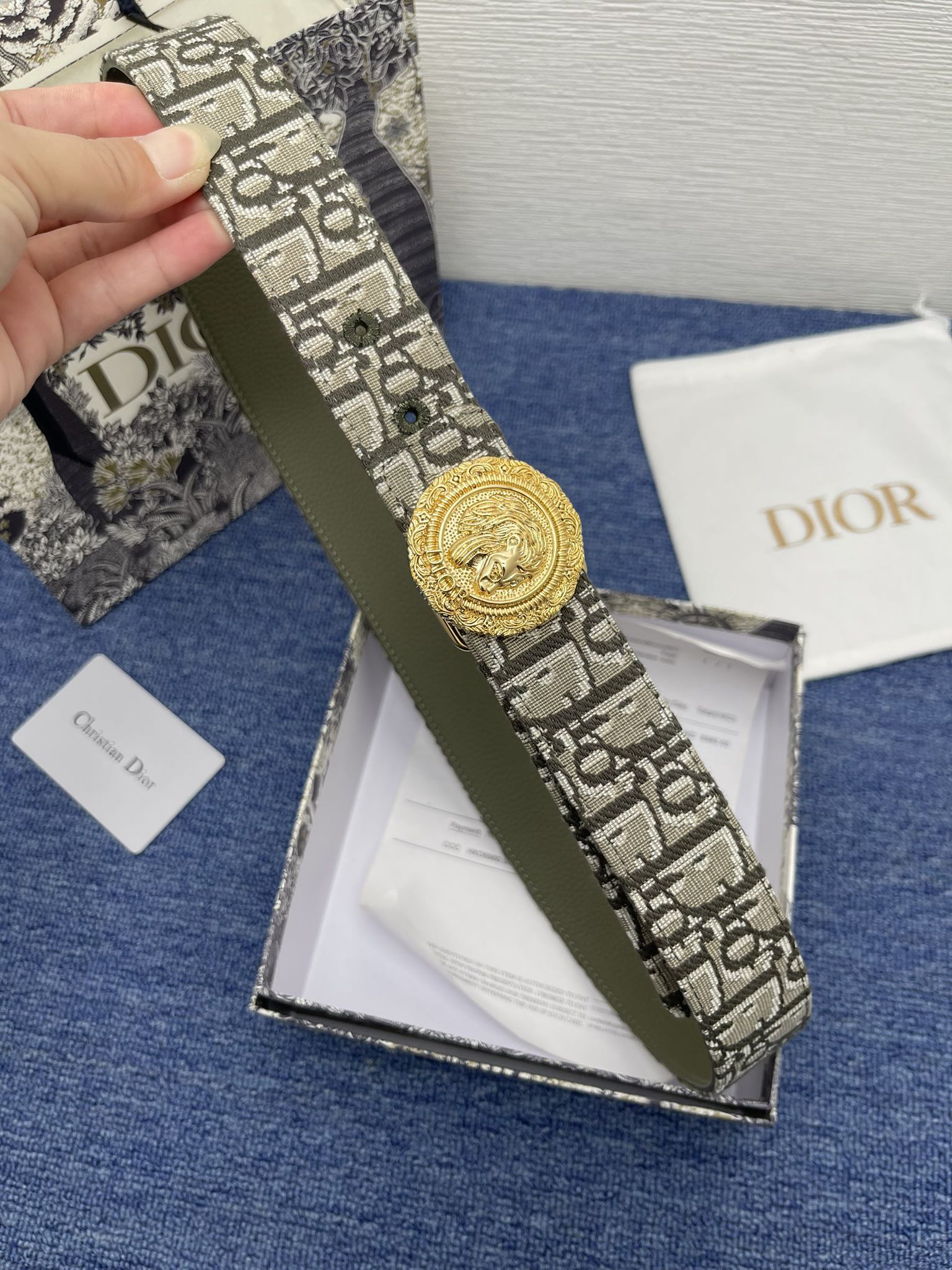 Dior Male Pin Buckle Belt Black Adjustable M