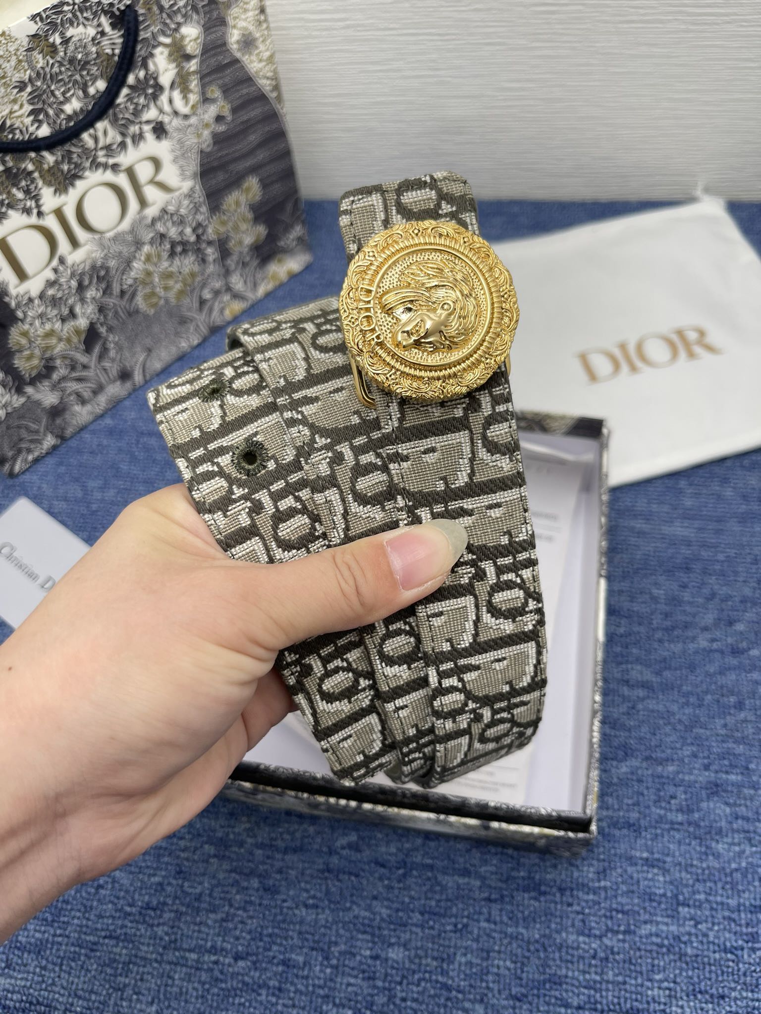 Dior Male Pin Buckle Belt Black Adjustable M