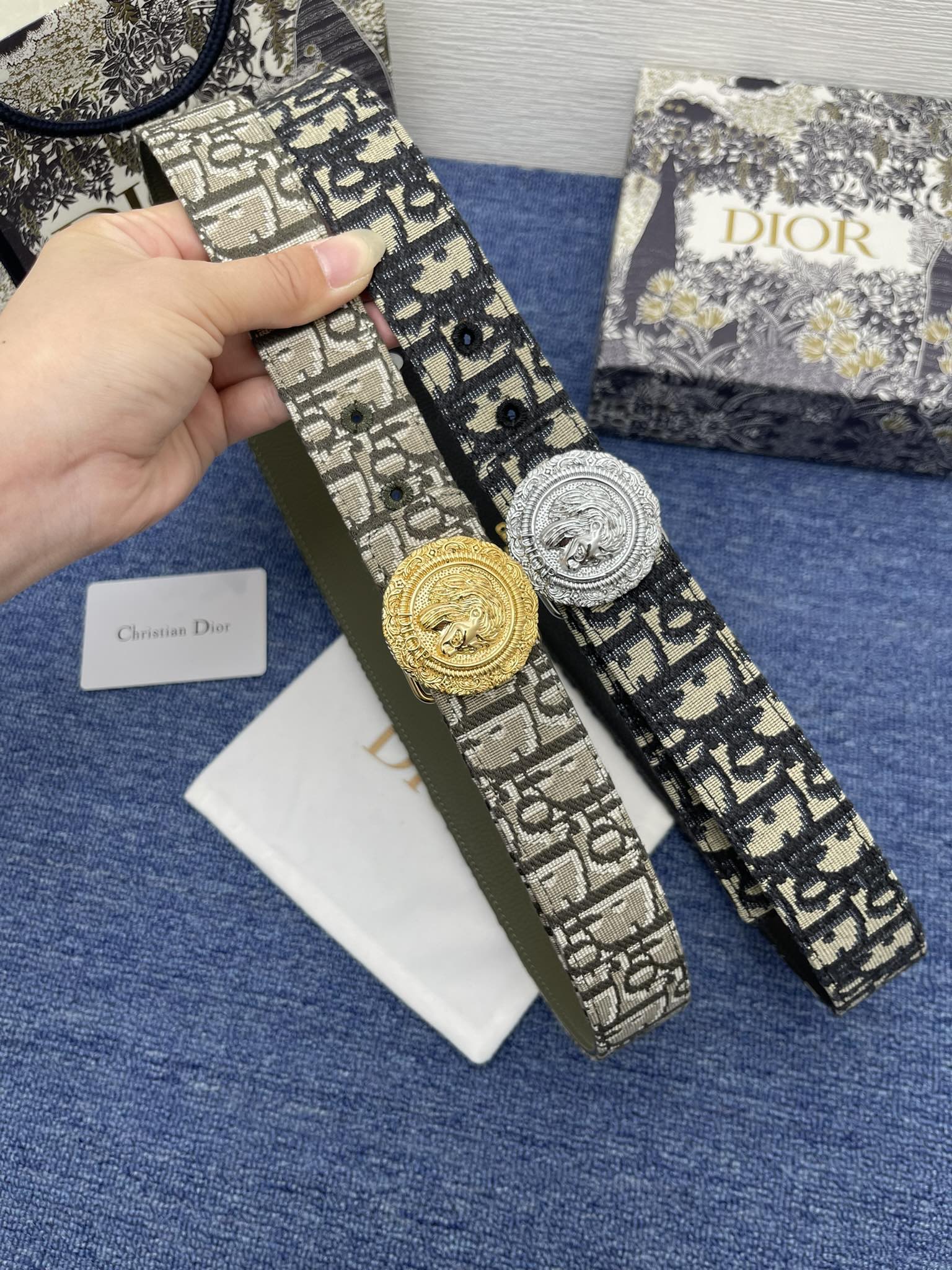 Dior Male Pin Buckle Belt Black Adjustable M