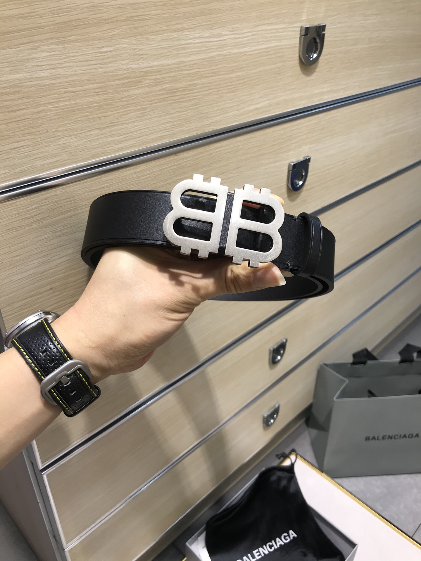 Balenciaga Basic Belt Black M-l