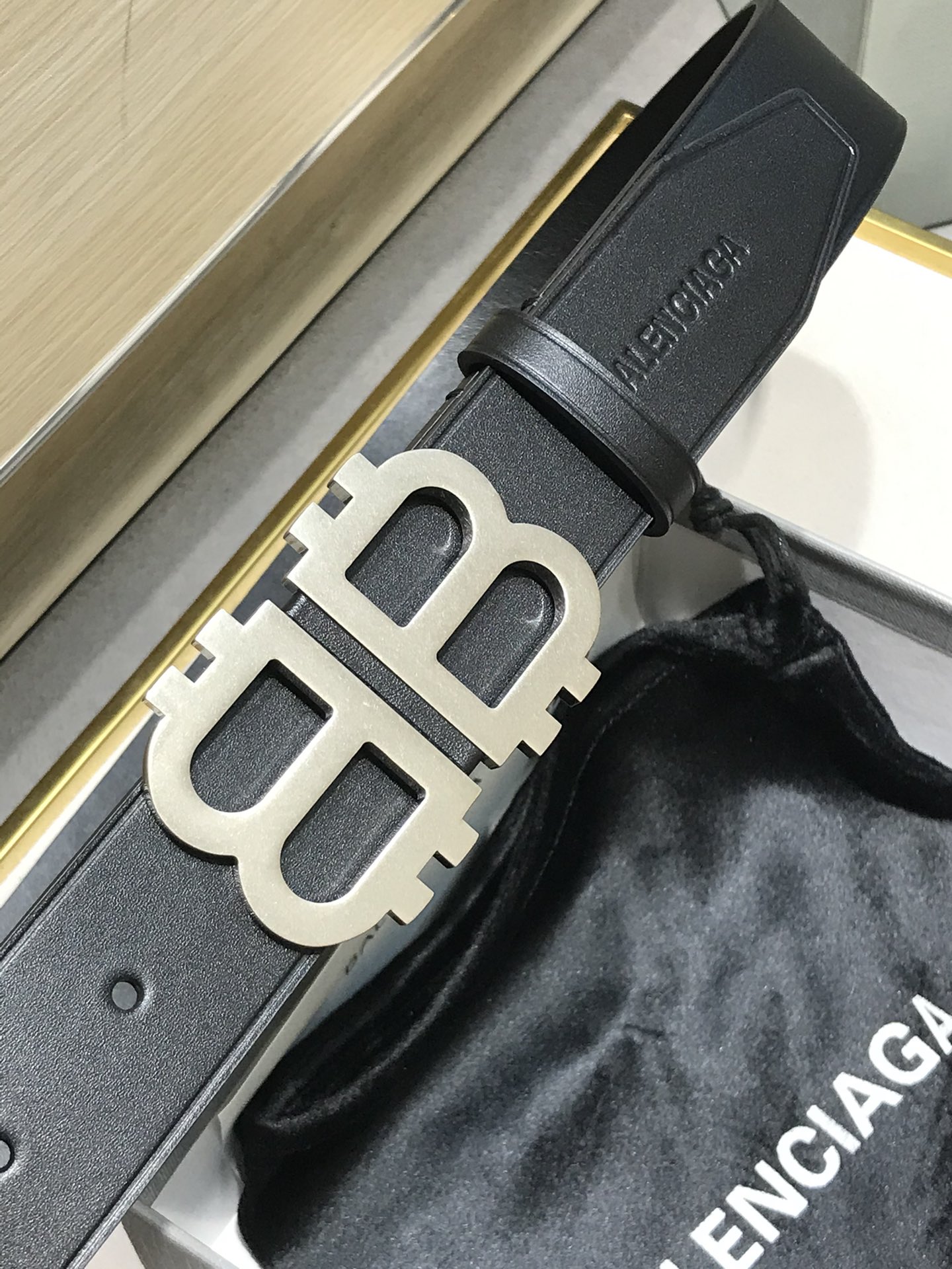Balenciaga Basic Belt Black M-l
