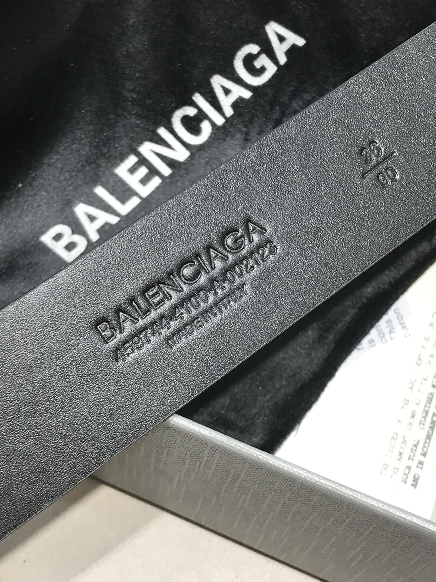 Balenciaga Basic Belt Black M-l