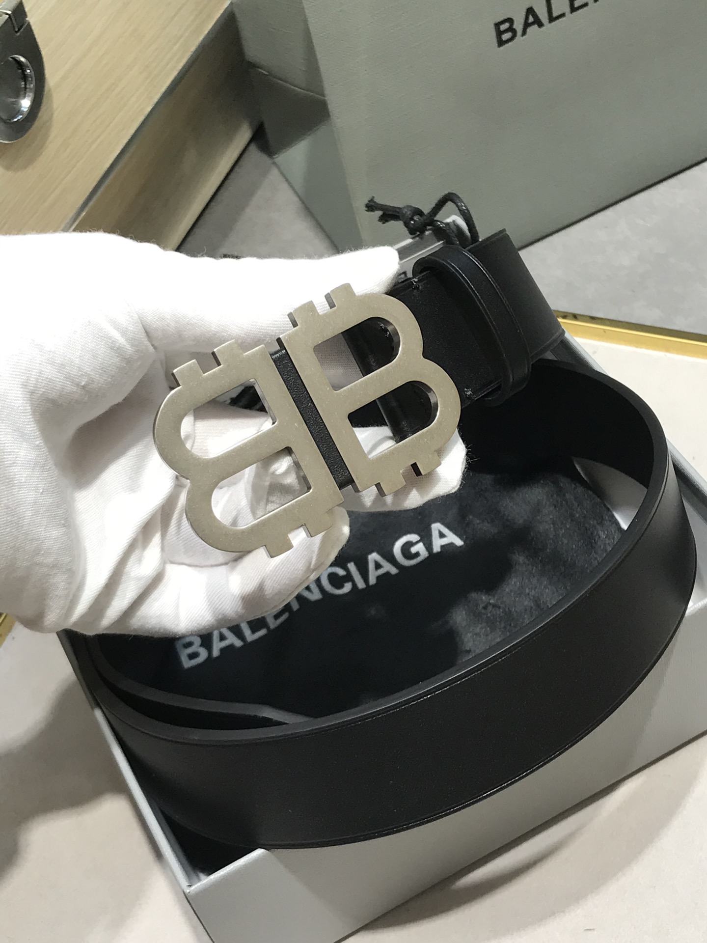 Balenciaga Basic Belt Black M-l