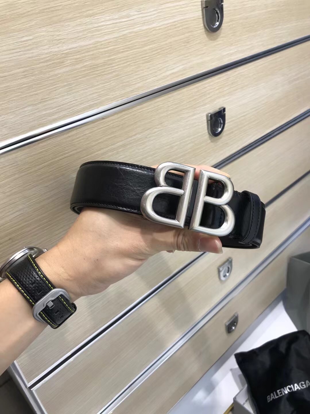 Balenciaga Basic Belt Black L