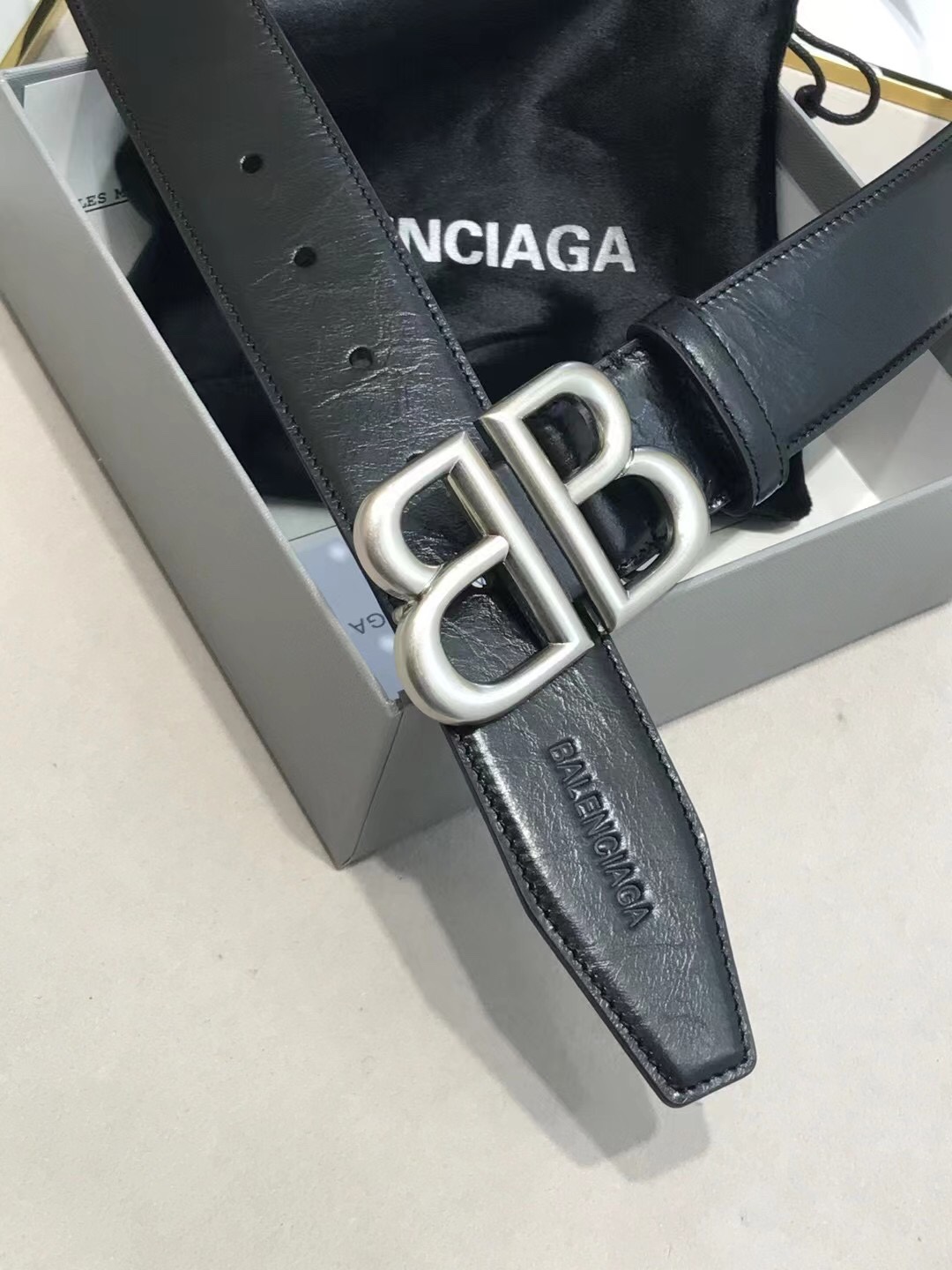 Balenciaga Basic Belt Black L