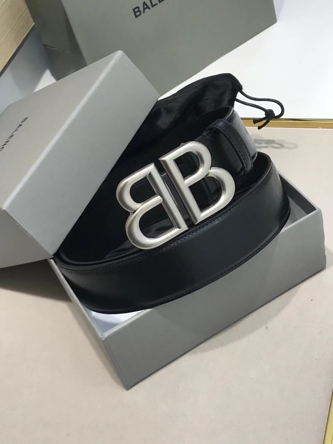 Balenciaga Basic Belt Black L