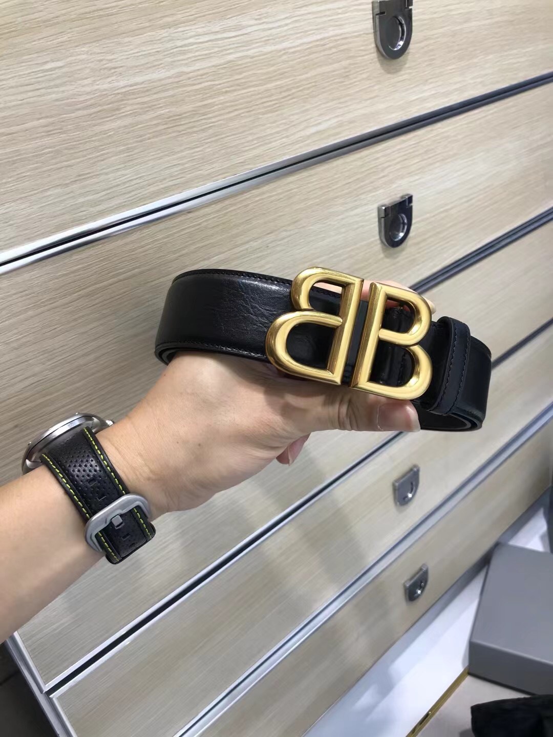 Balenciaga Basic Belt Black M-l