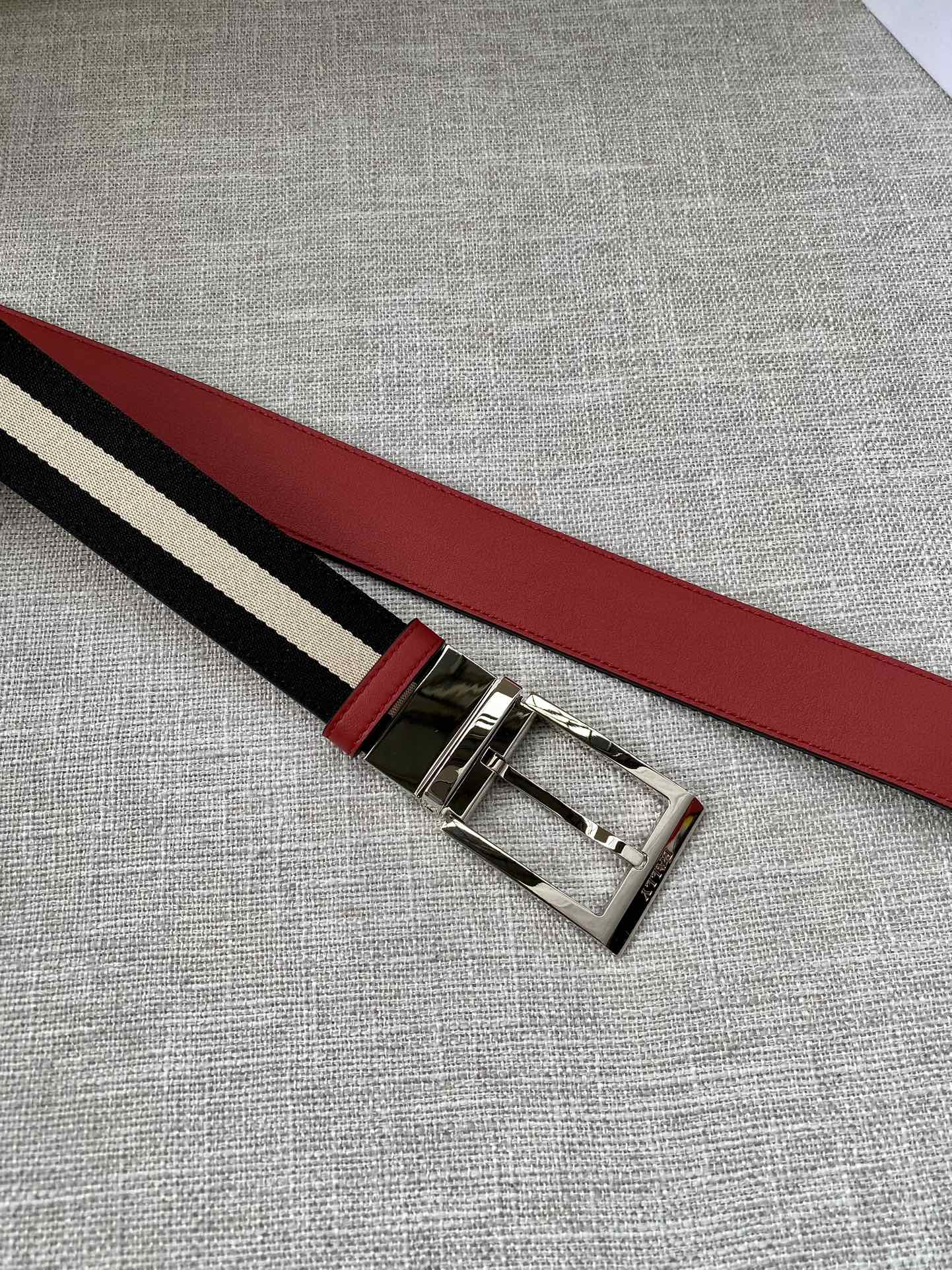 Bally Male Leather Belt M-l
