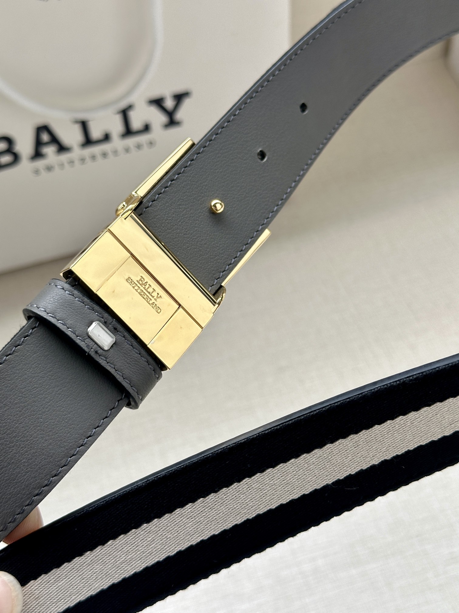 Bally Basic Belt Cow Leather L