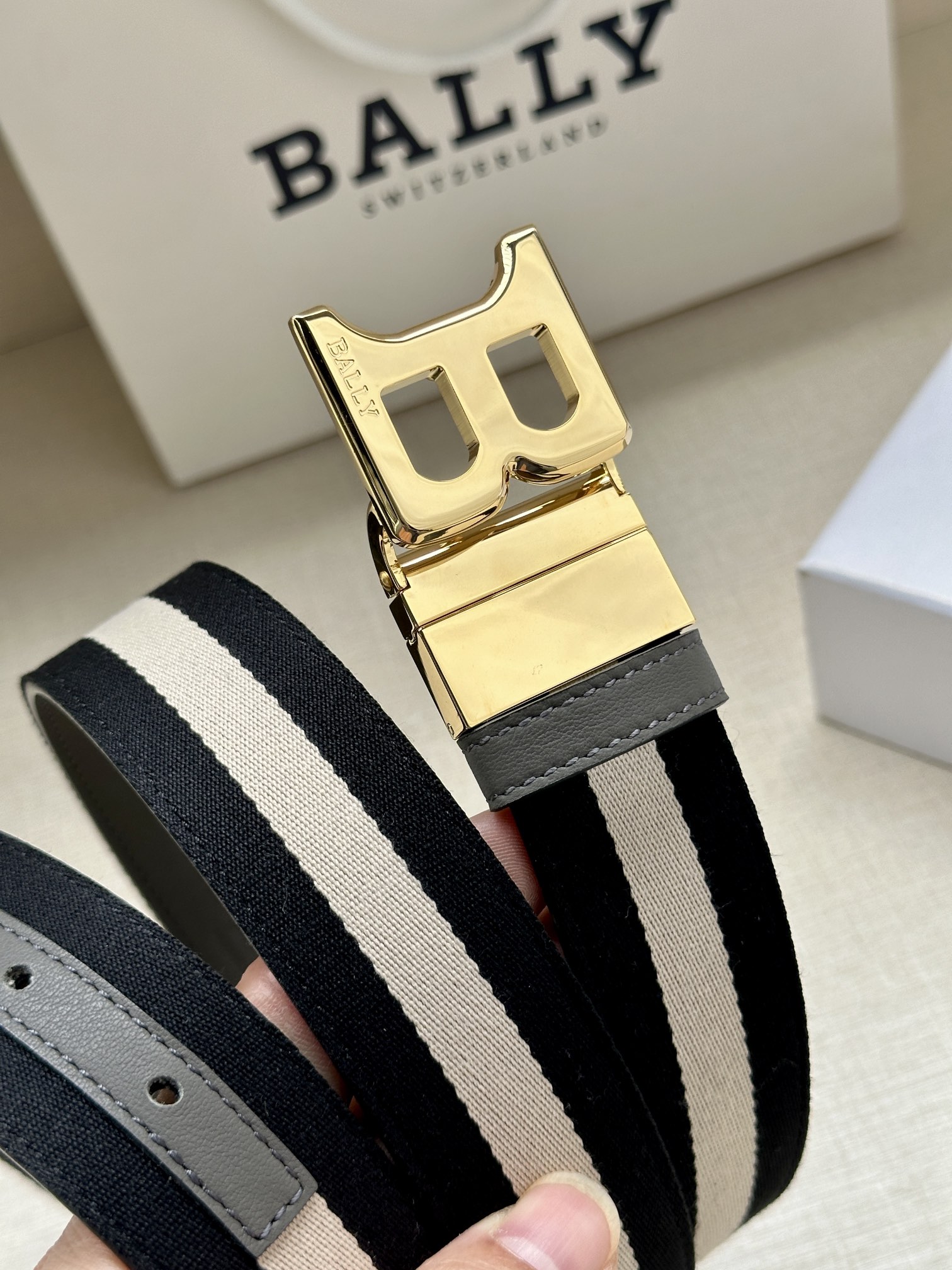 Bally Basic Belt Cow Leather L