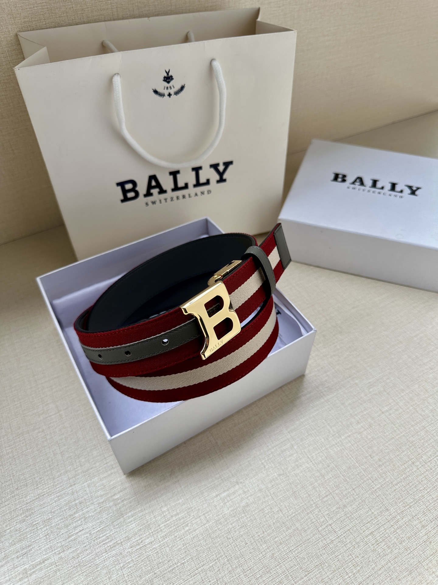 Bally Basic Belt Cow Leather L