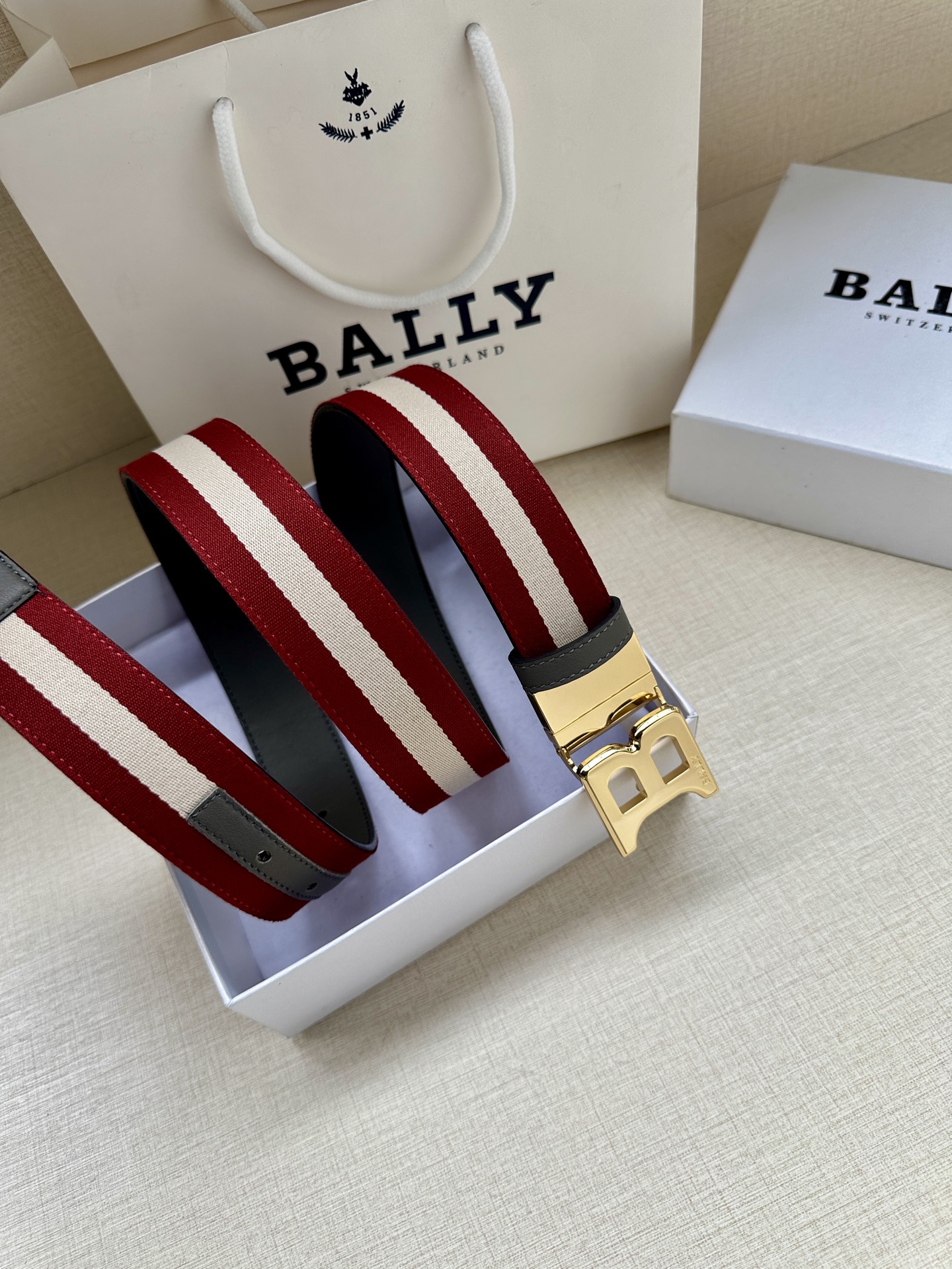 Bally Basic Belt Cow Leather L