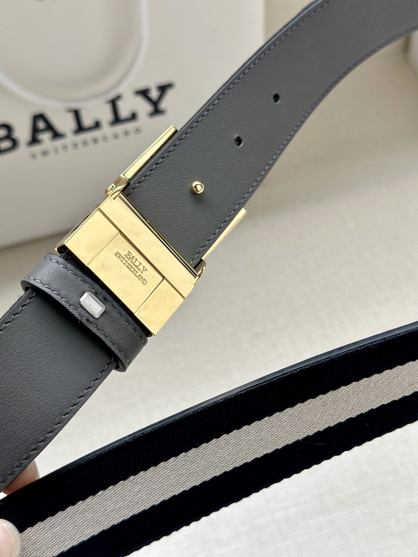 Bally Basic Belt Cow Leather L