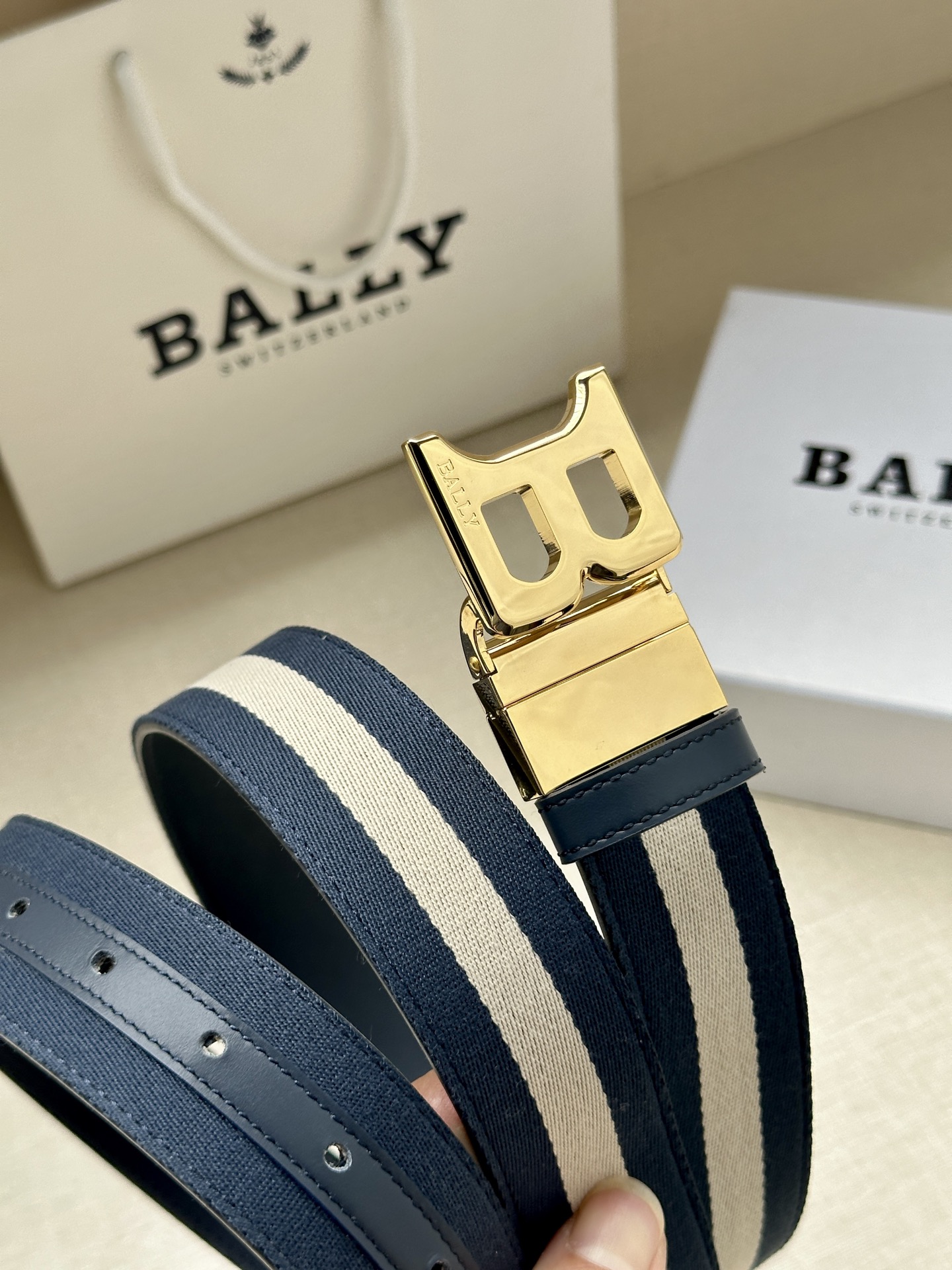 Bally Basic Belt Cow Leather L