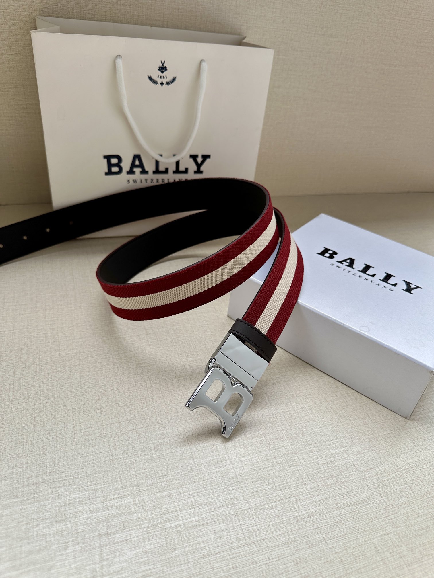 Bally Basic Belt Cow Leather L