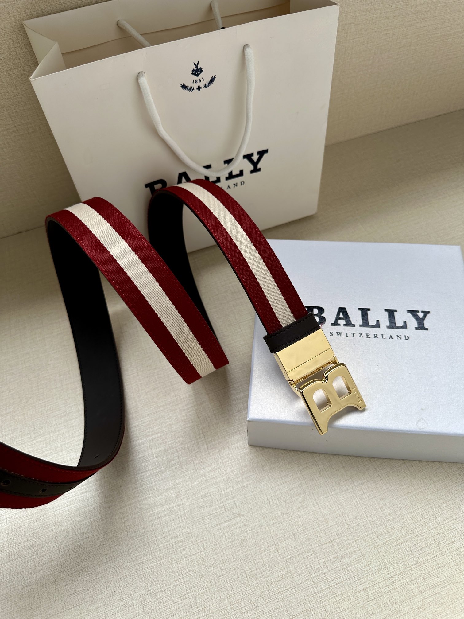 Bally Basic Belt Cow Leather L