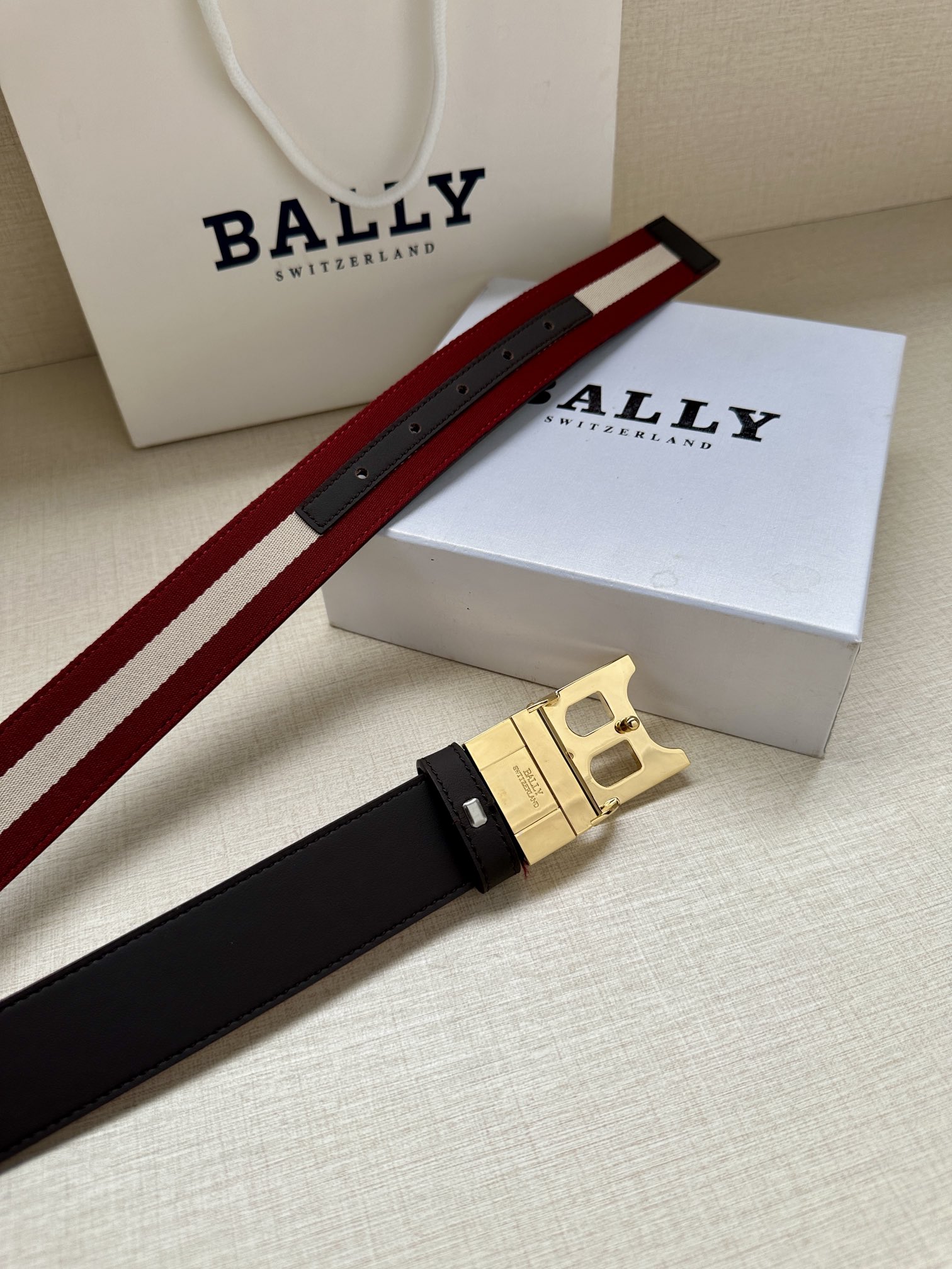Bally Basic Belt Cow Leather L