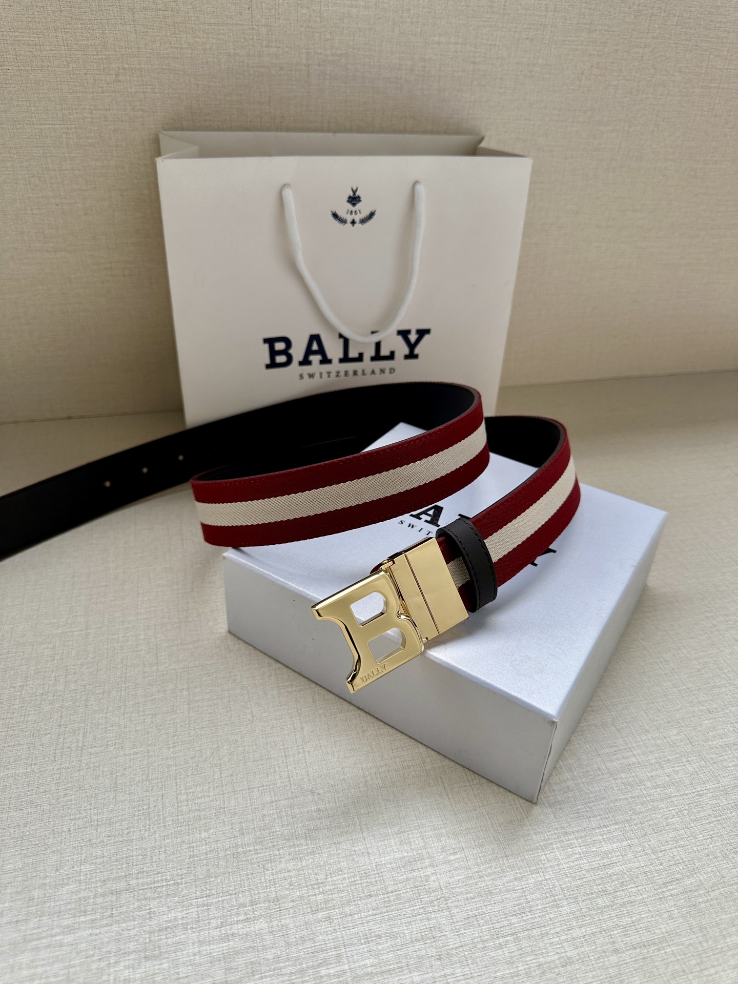 Bally Basic Belt Cow Leather L