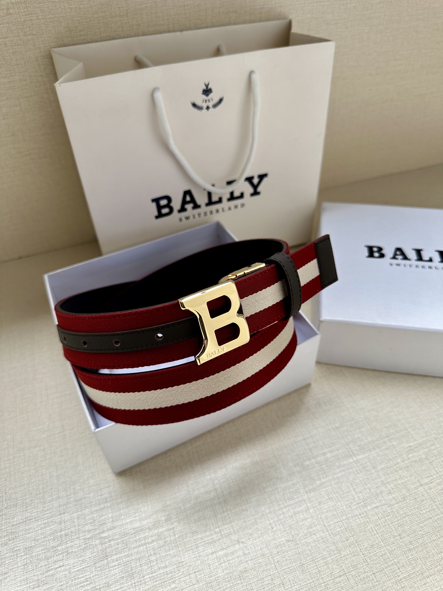 Bally Basic Belt Cow Leather L