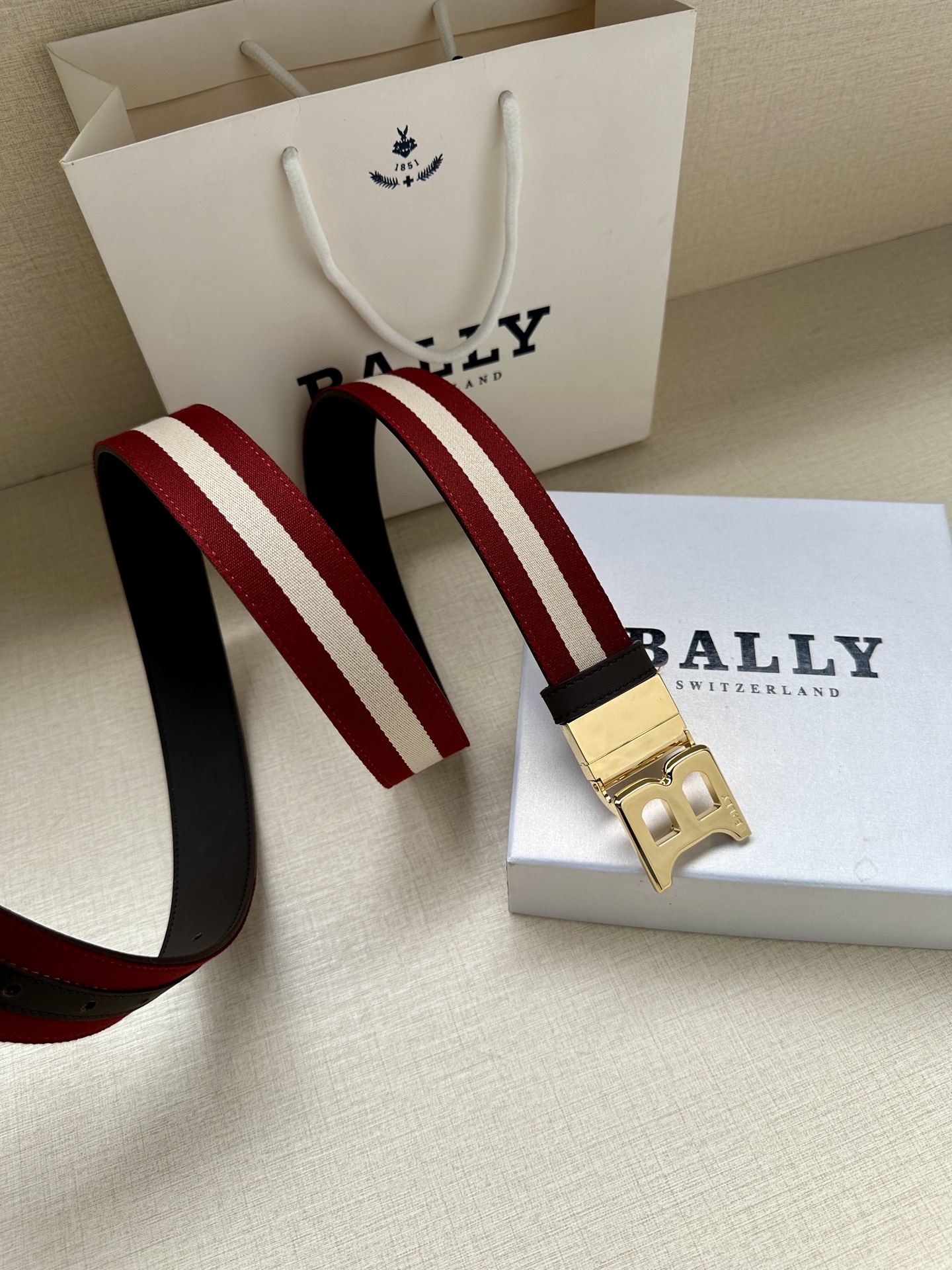 Bally Basic Belt Cow Leather L