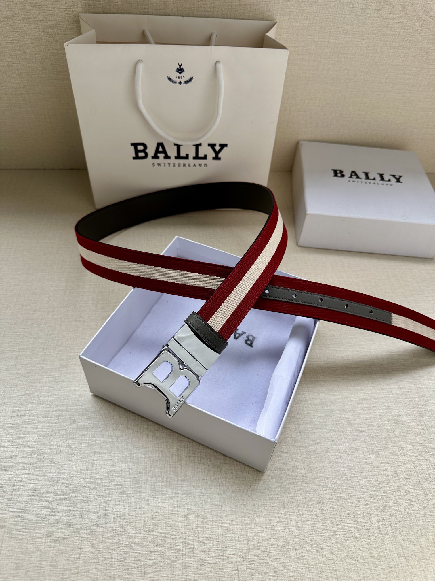 Bally Basic Belt Cow Leather L