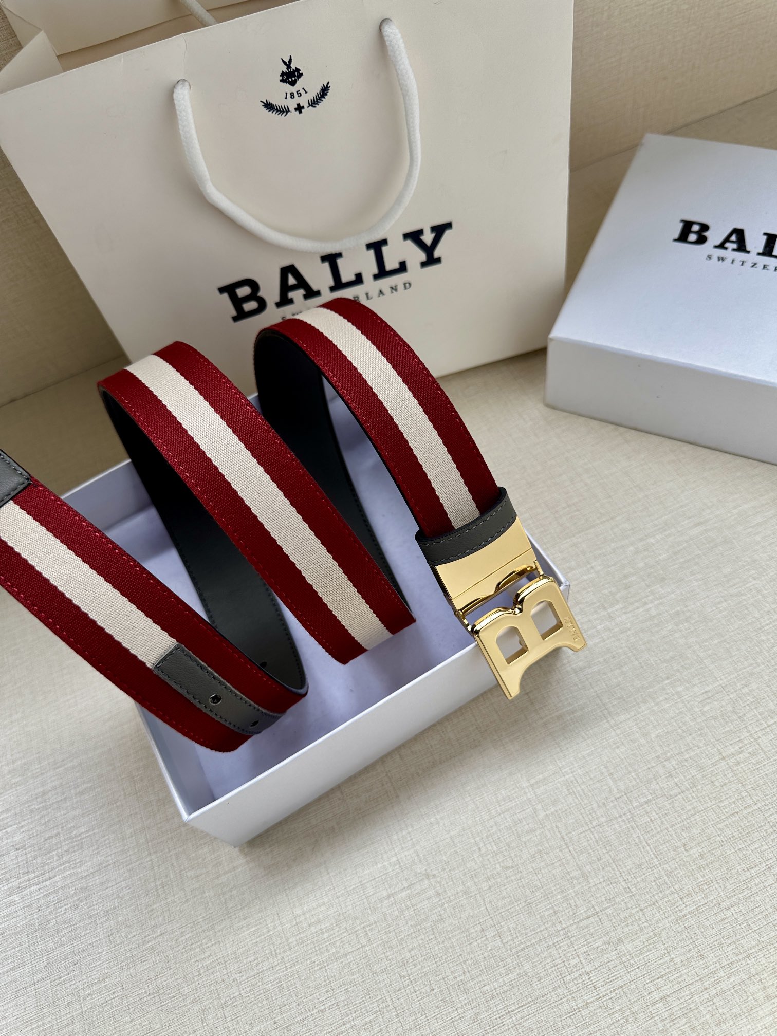 Bally Basic Belt Cow Leather L
