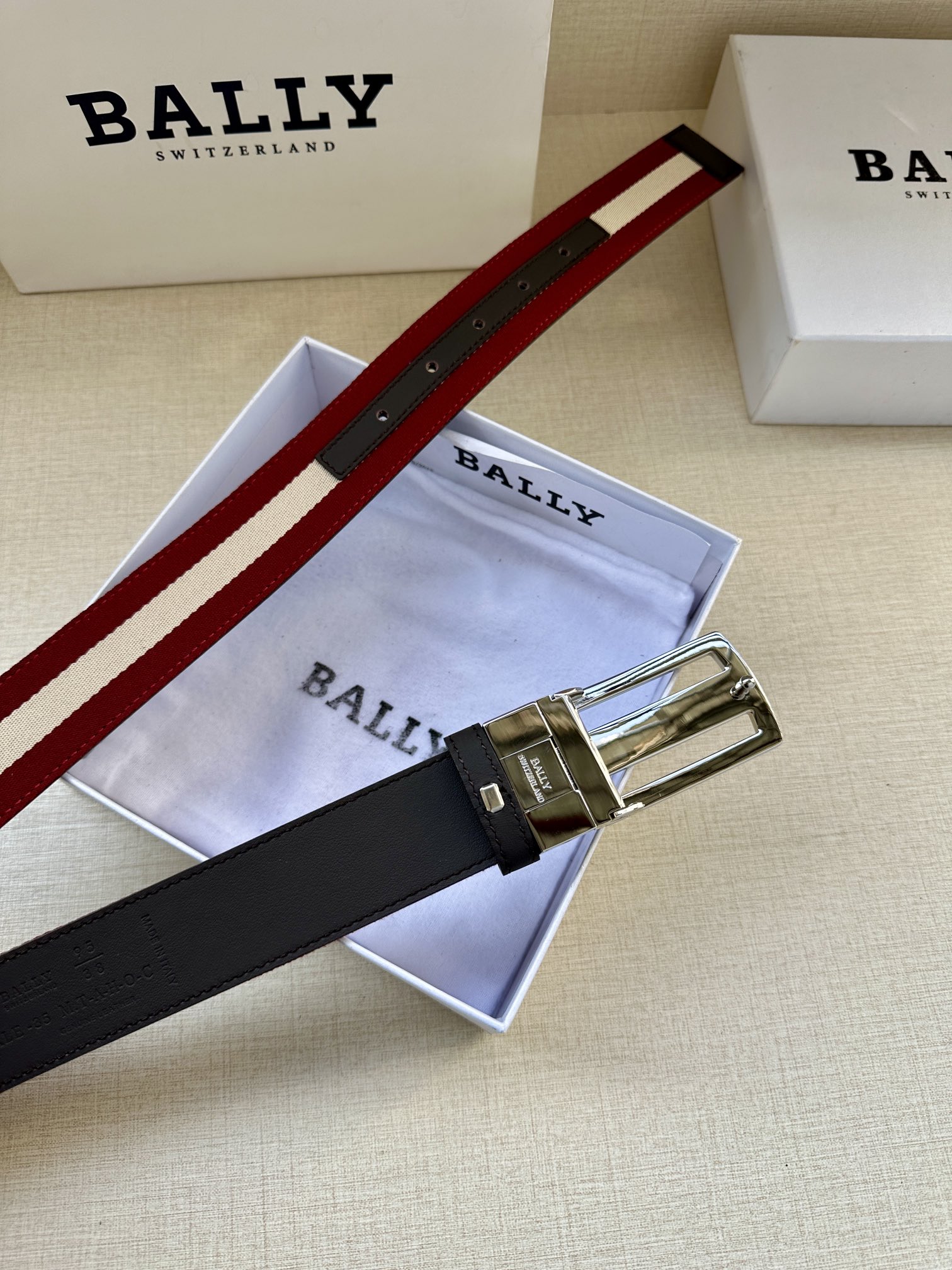 Bally Male Basic Belt Cow Leather M-l