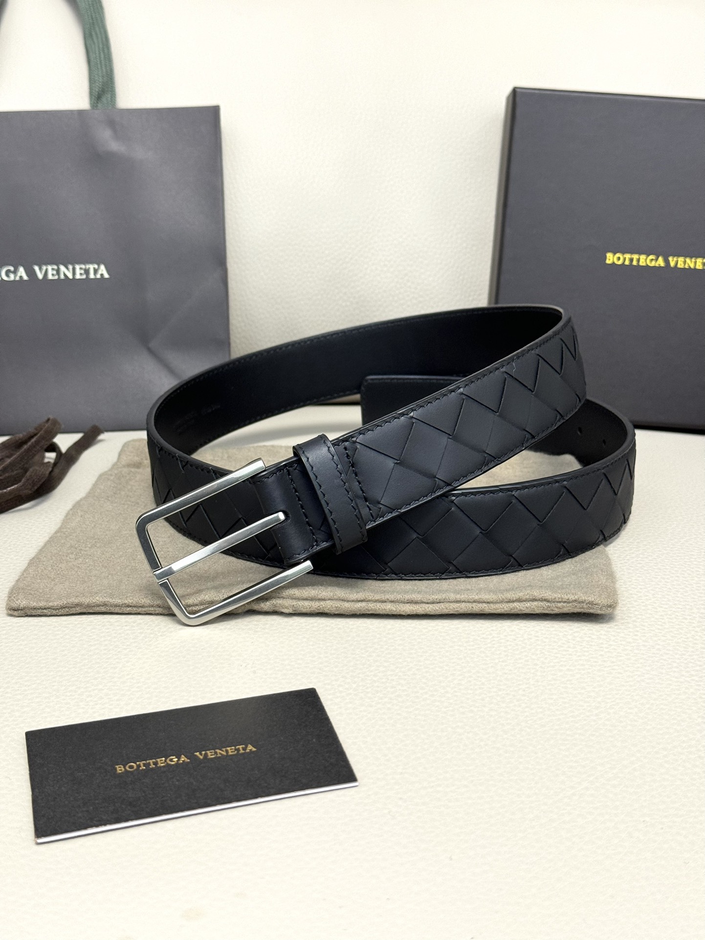 Bottega Veneta Basic Belt Cow Leather M