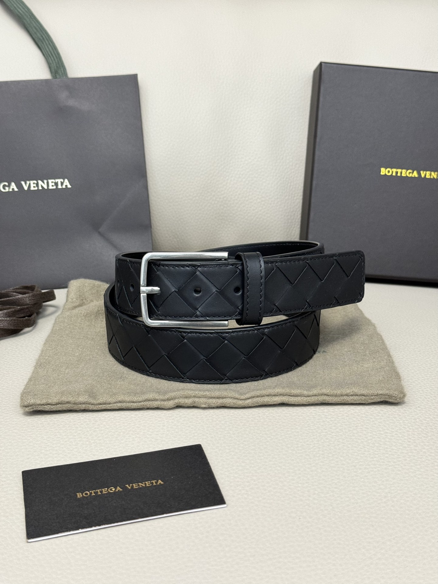 Bottega Veneta Basic Belt Cow Leather M