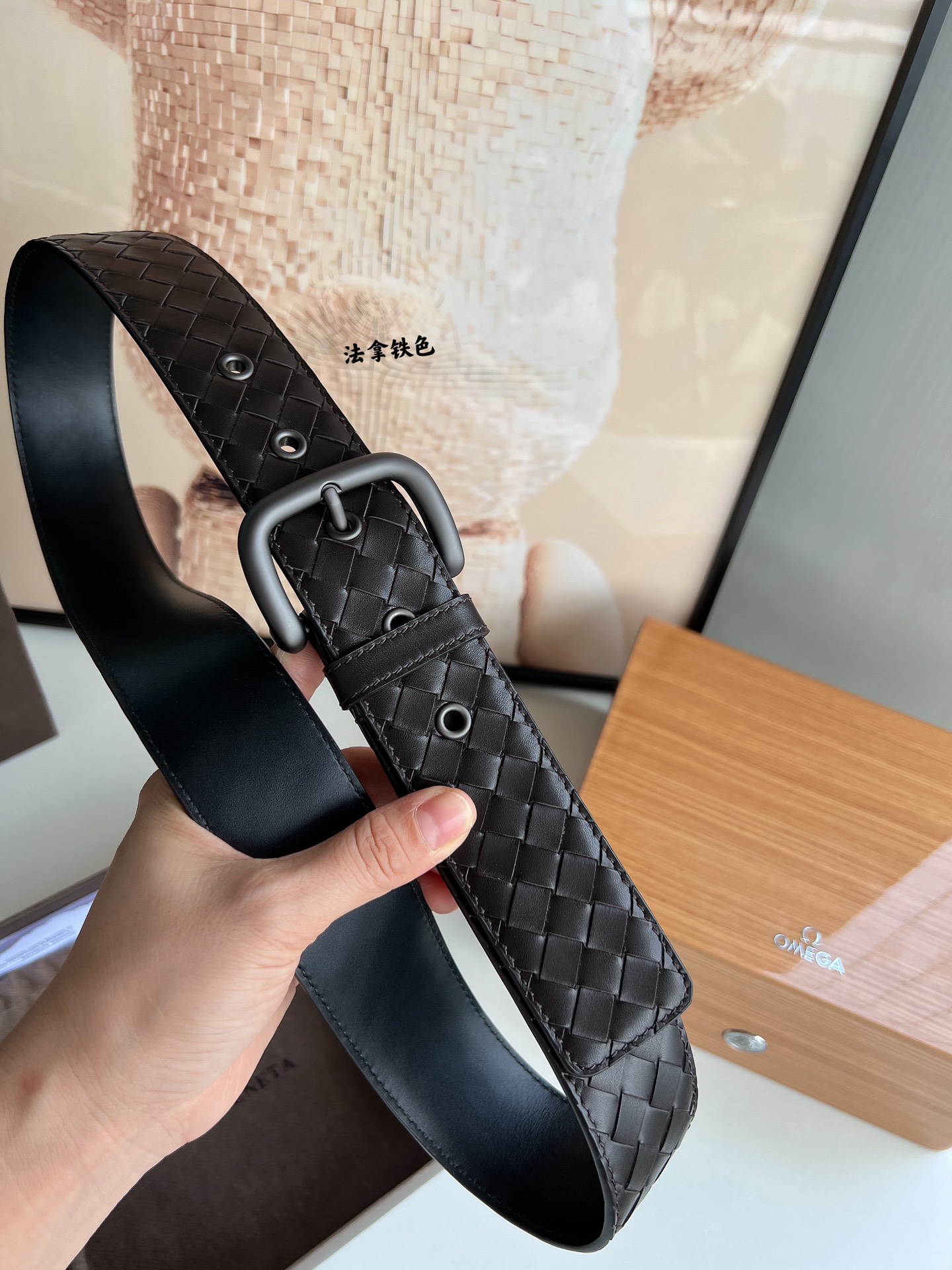 Bottega Veneta Male Pin Buckle Belt Cow Leather