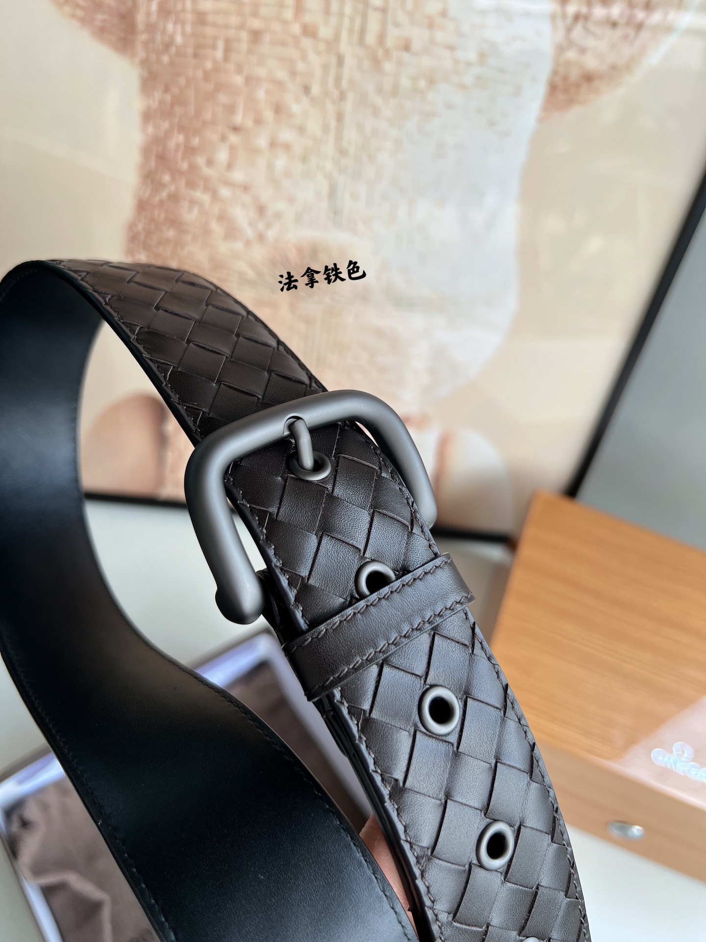 Bottega Veneta Male Pin Buckle Belt Cow Leather