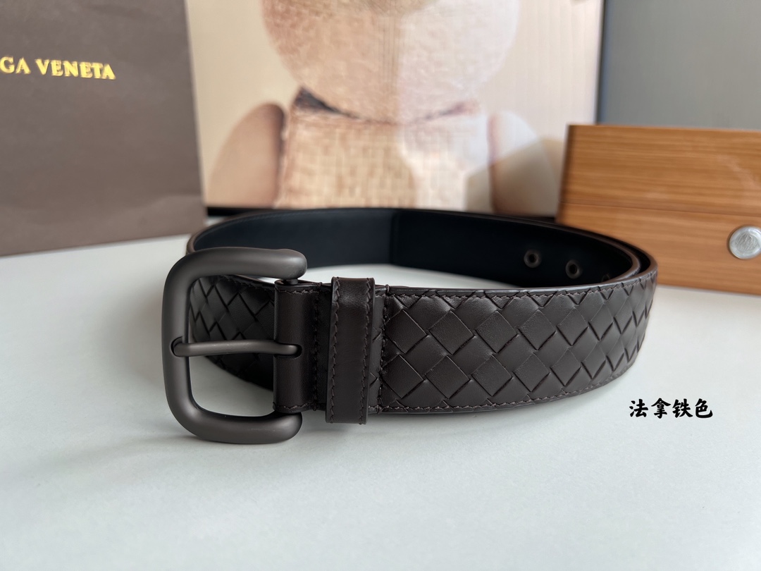 Bottega Veneta Male Pin Buckle Belt Cow Leather