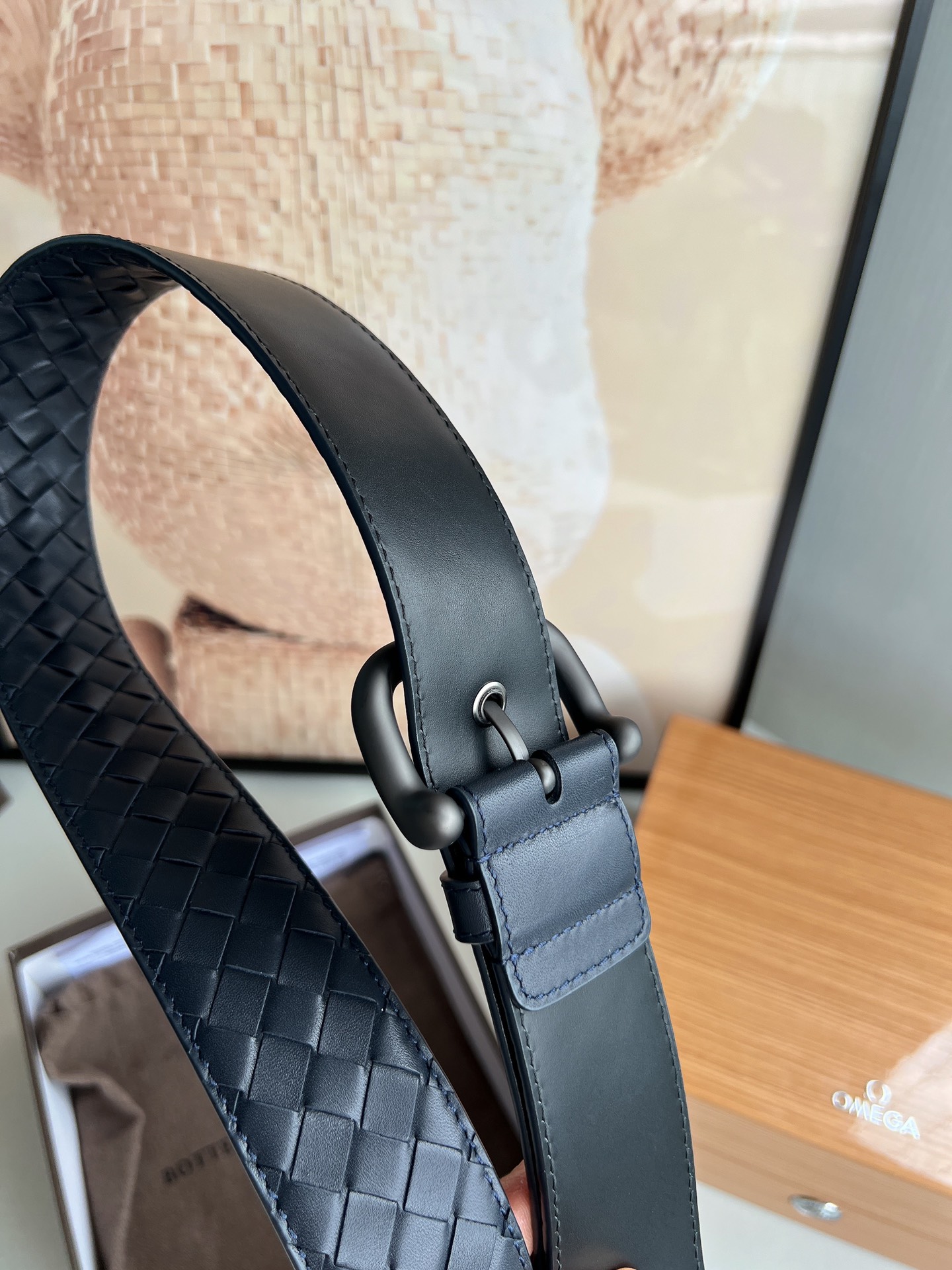 Bottega Veneta Male Pin Buckle Belt Cow Leather