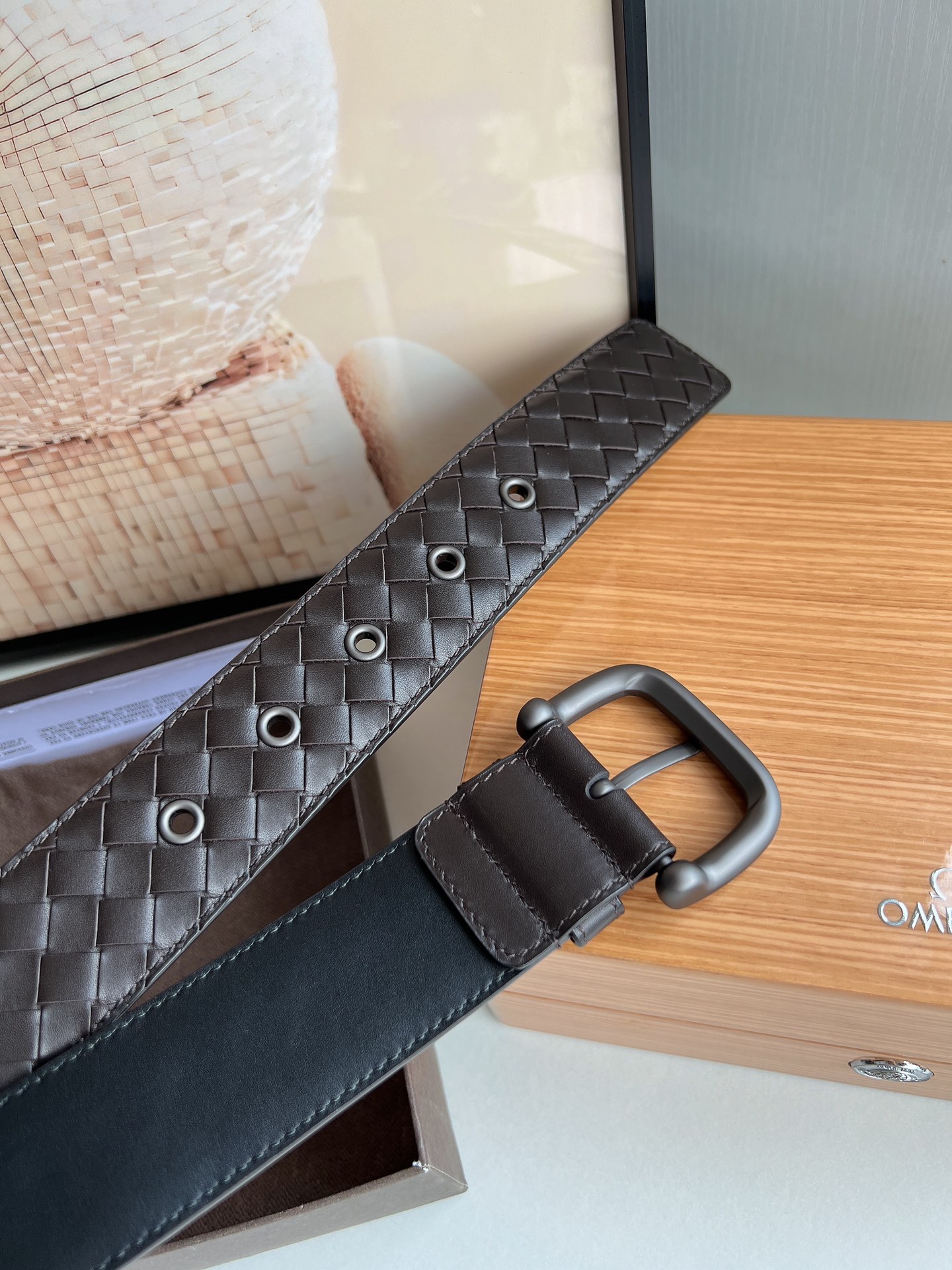 Bottega Veneta Male Pin Buckle Belt Cow Leather