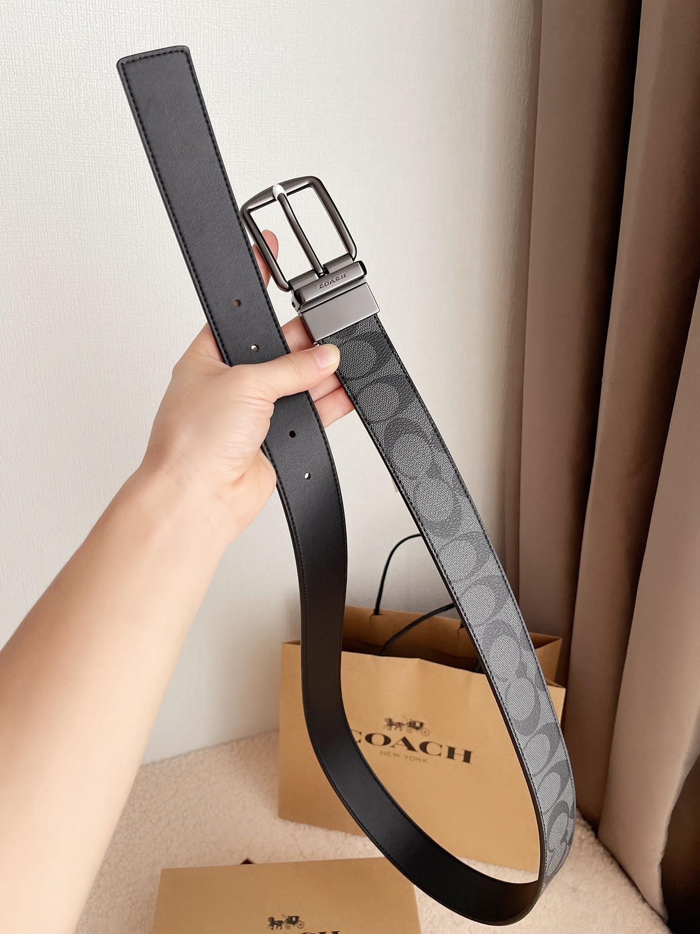 Male Leather Belt Top Grain Leather M