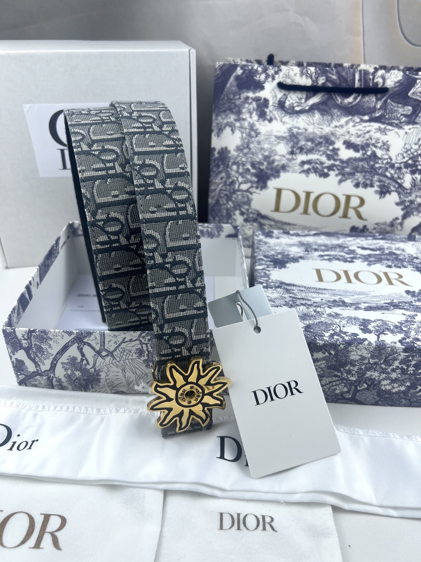 Dior Basic Belt Cow Leather Black L