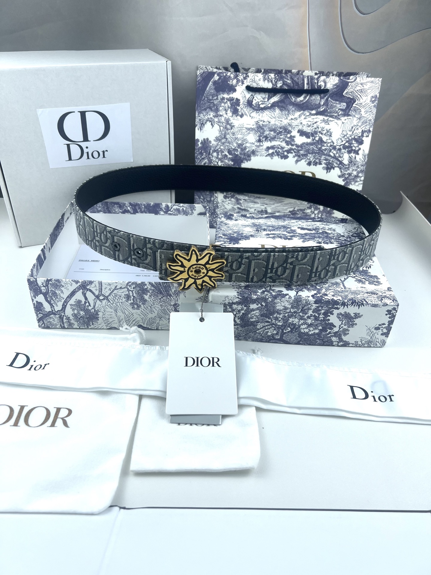 Dior Basic Belt Cow Leather Black L