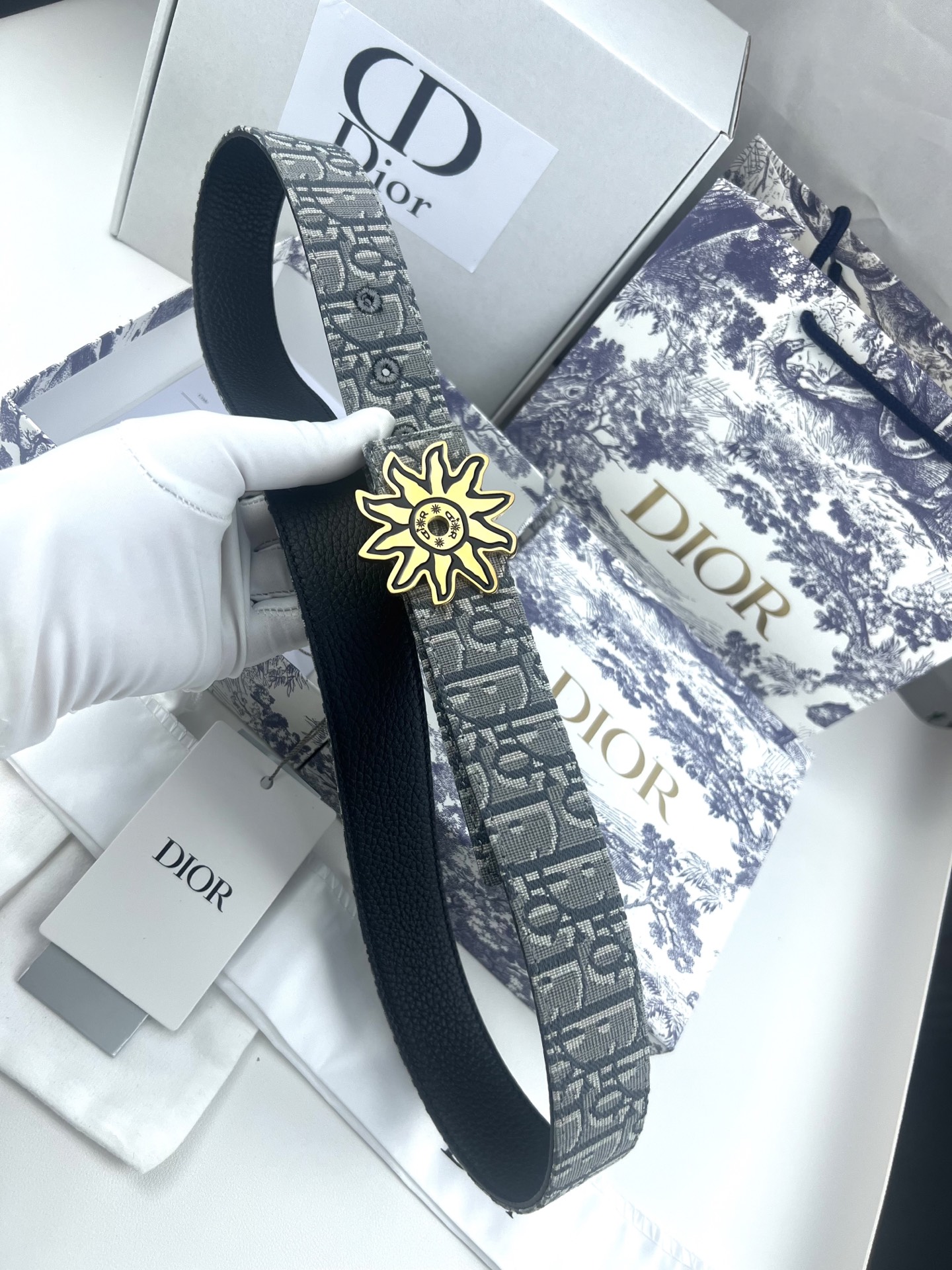 Dior Basic Belt Cow Leather Black L