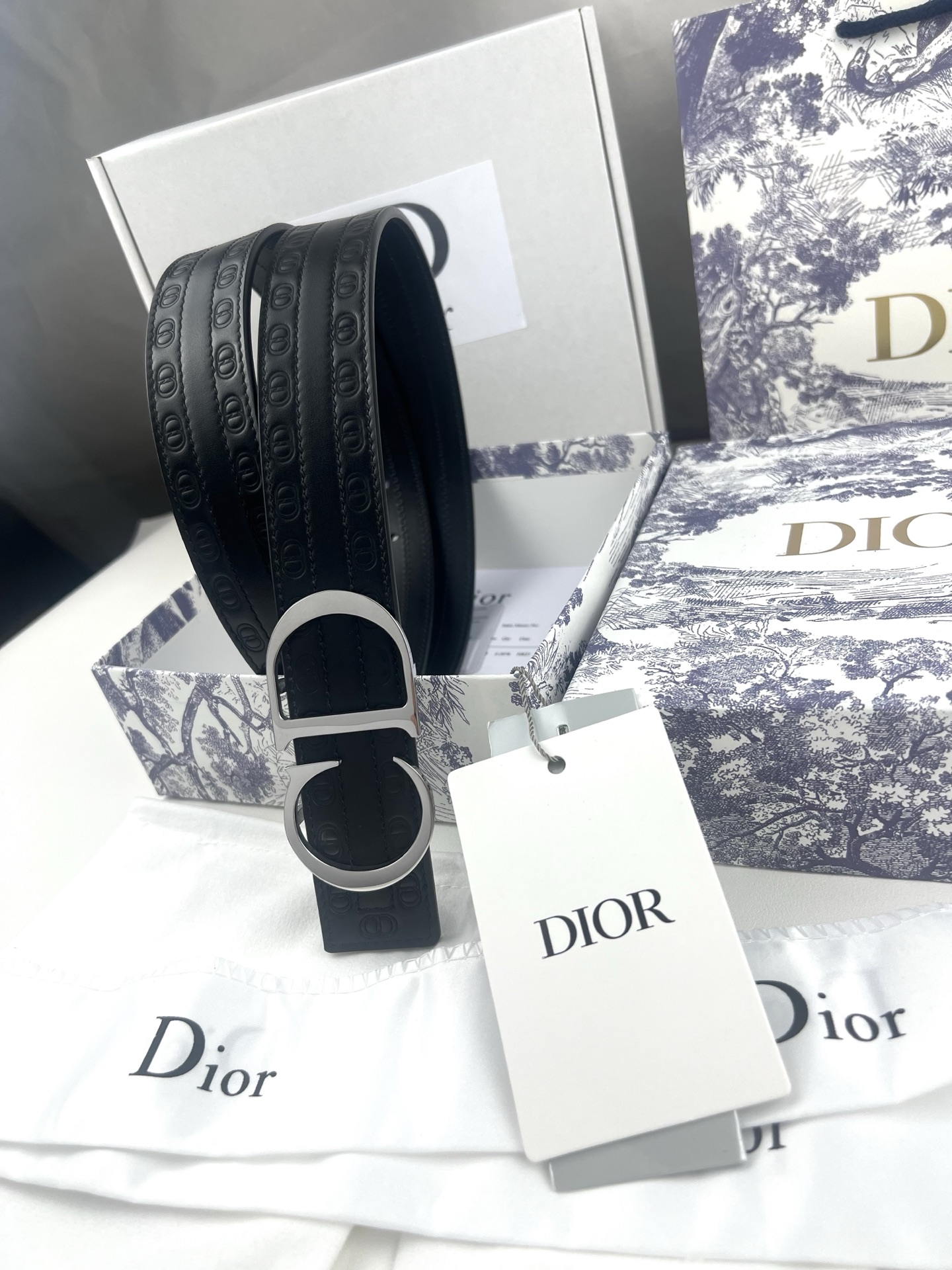 Dior Basic Belt Cow Leather Black L
