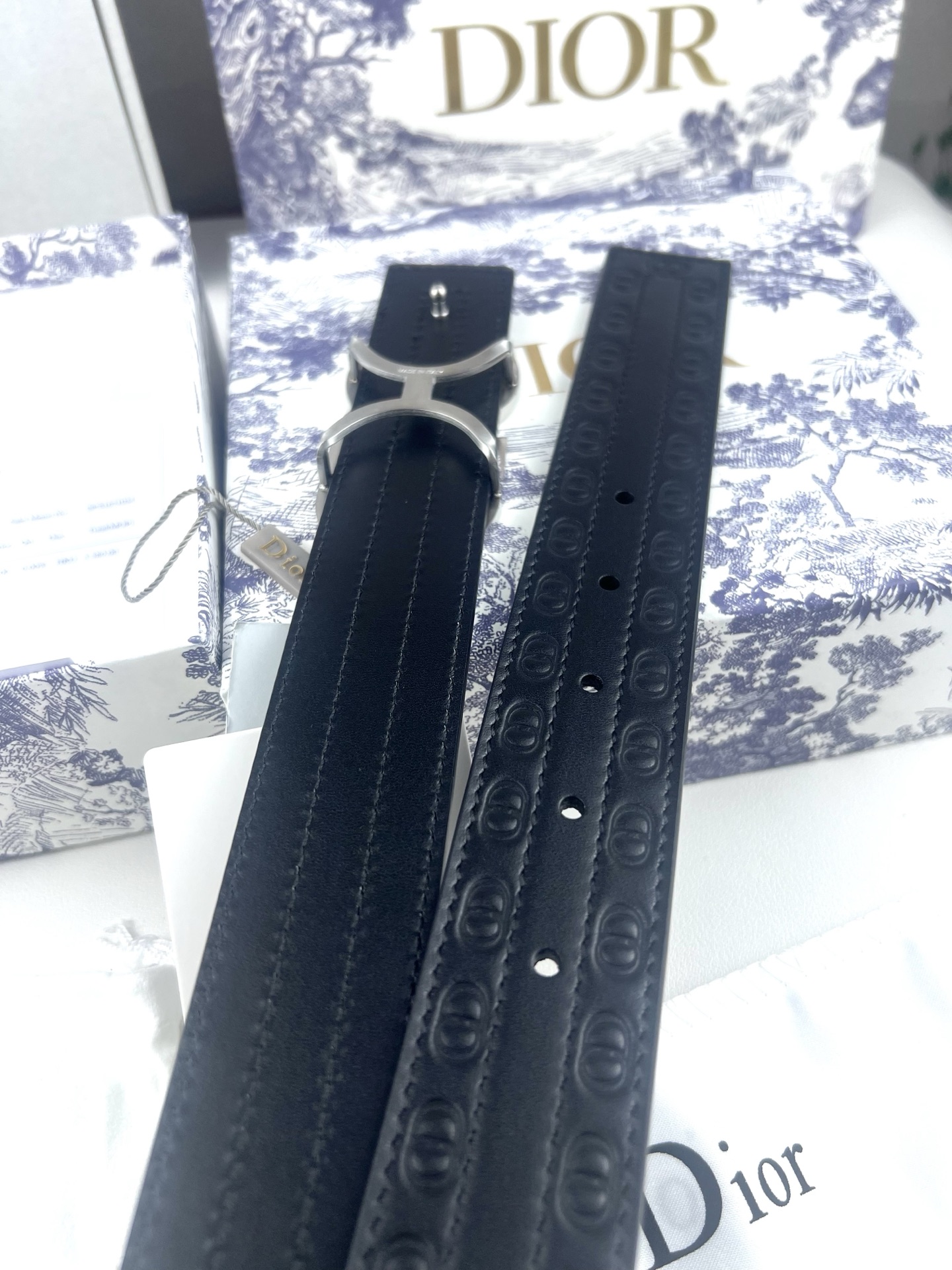Dior Basic Belt Cow Leather Black L